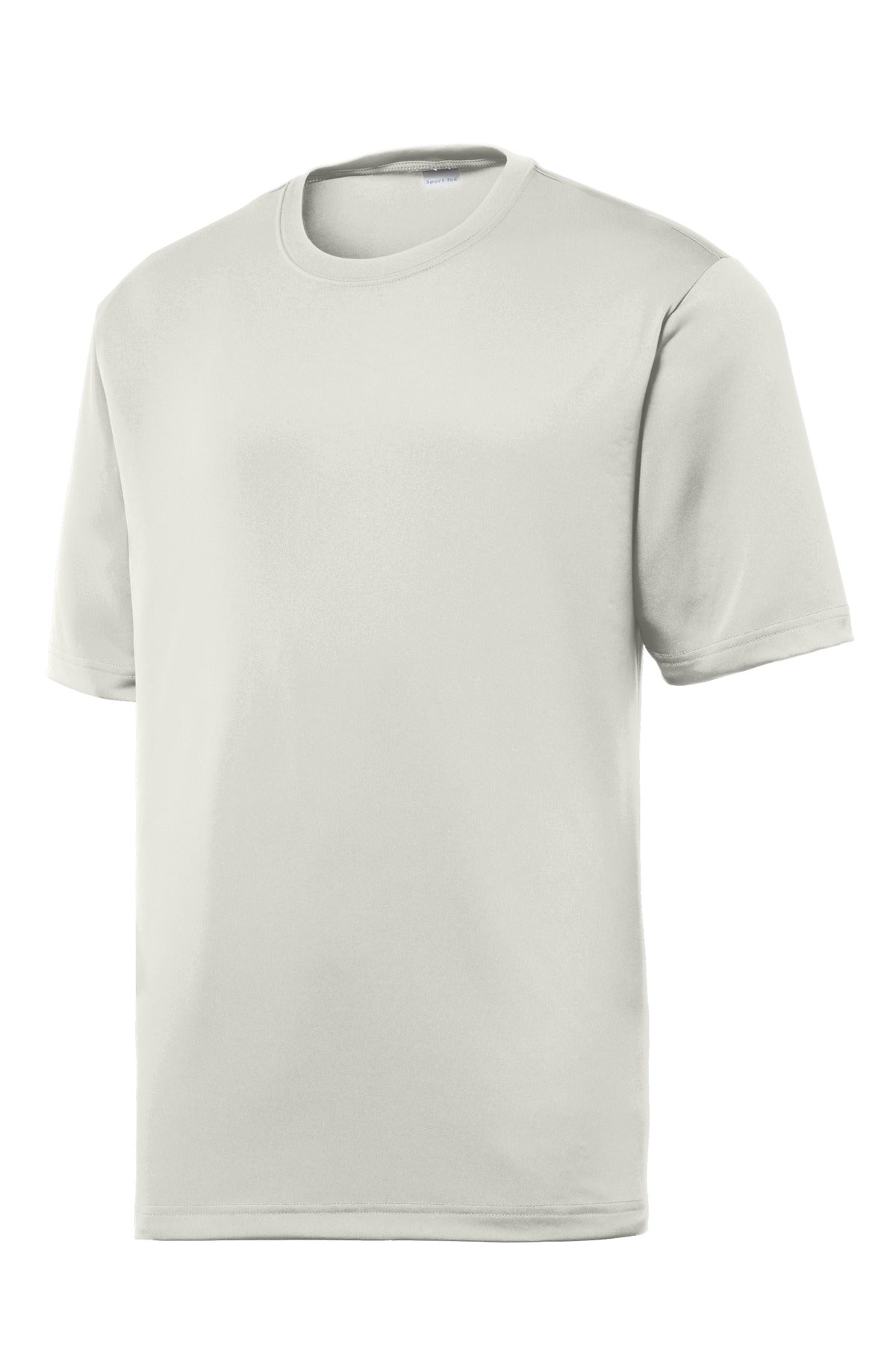 Front View of Silver Sport-Tek PosiCharge Tough Tee . ST320