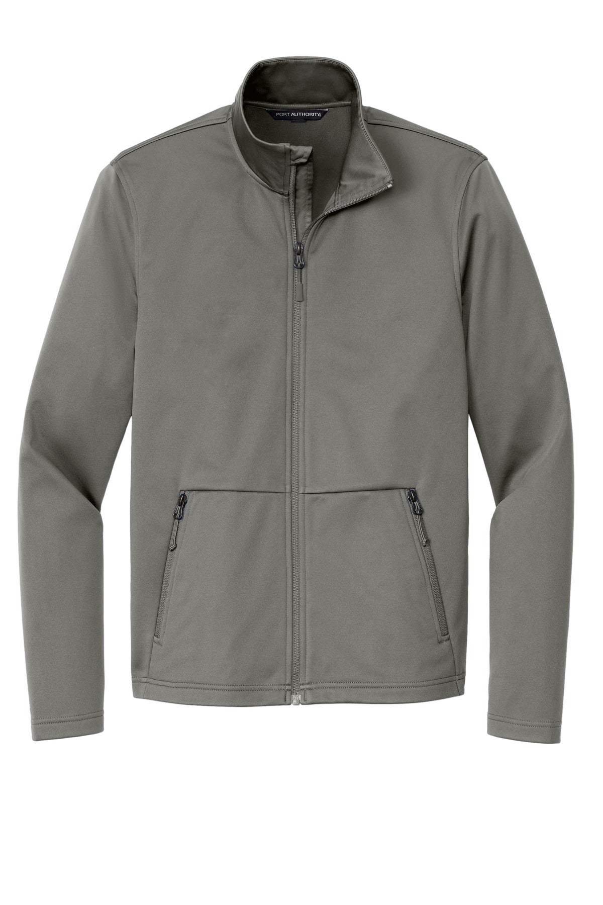 Front View of SmokeGrey Port Authority Flexshell Jacket J617