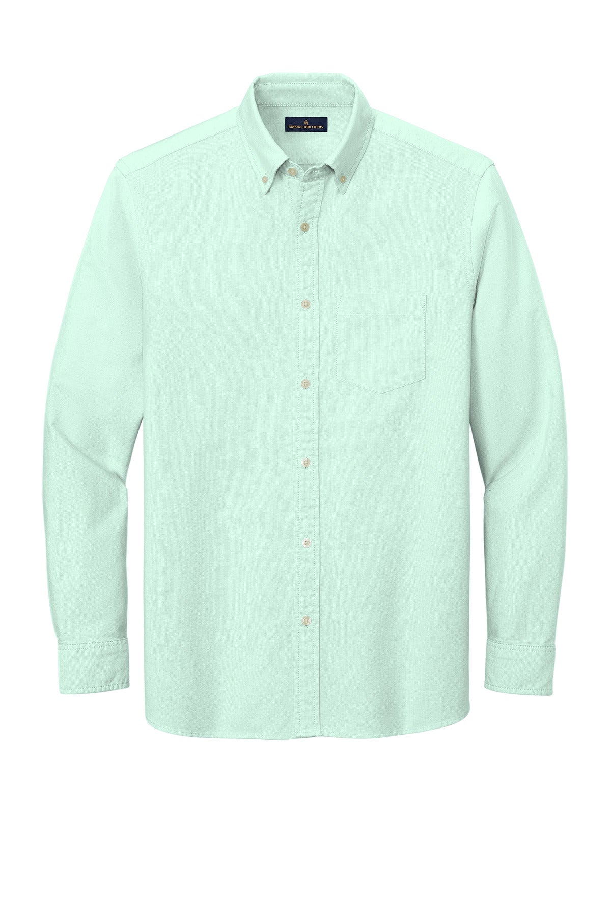 Front View of SoftMint Brooks Brothers Casual Oxford Cloth Shirt BB18004