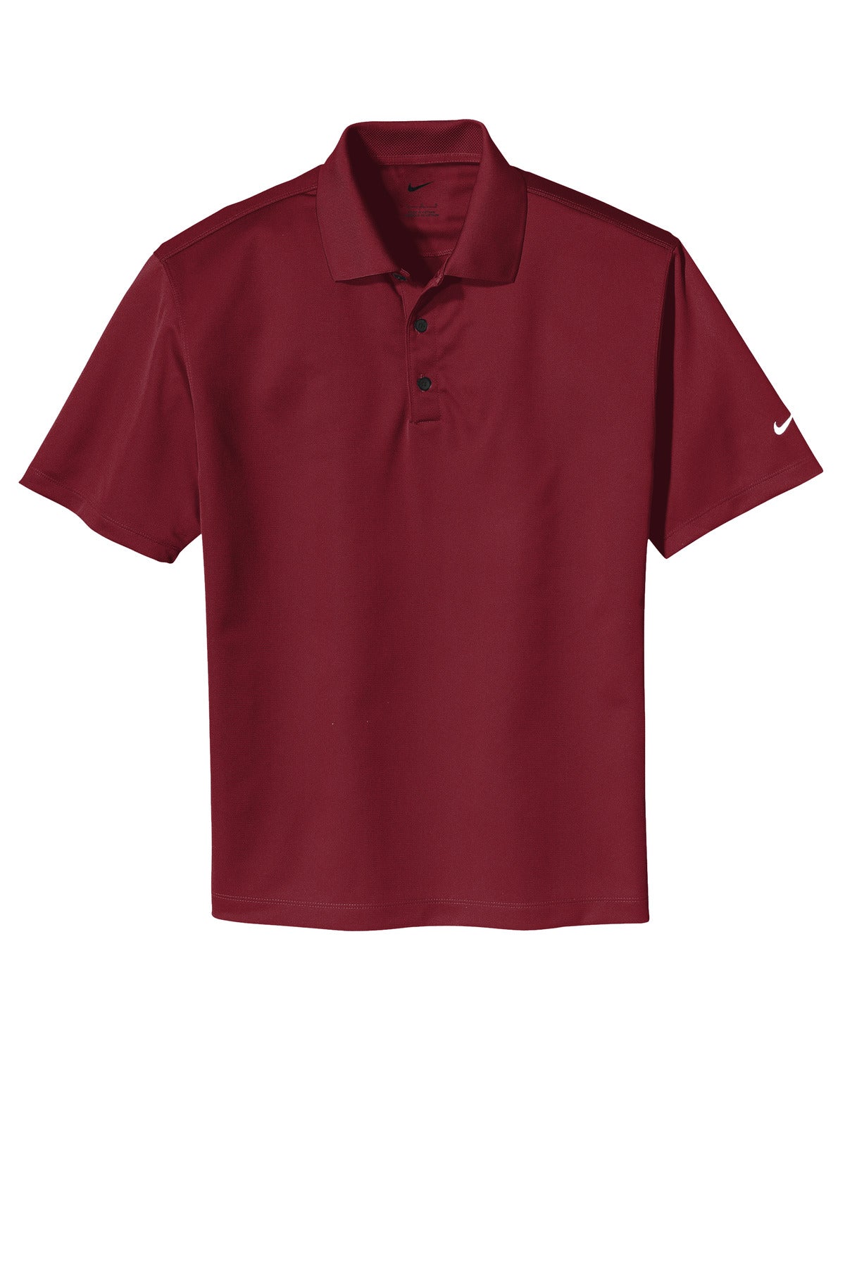 Front View of Team Red Nike Tech Basic Dri-FIT Polo. 203690