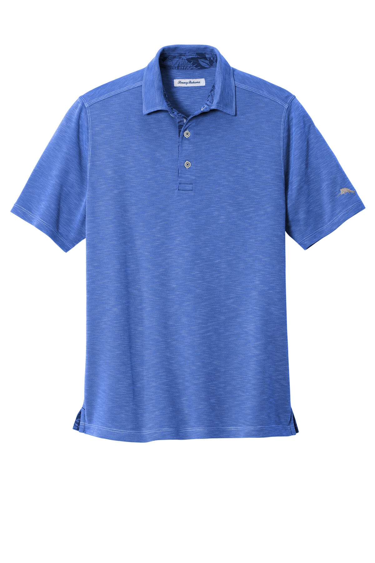 Front View of TeamBlue LIMITED EDITION Tommy Bahama Palmetto Paradise Polo ST224065TB