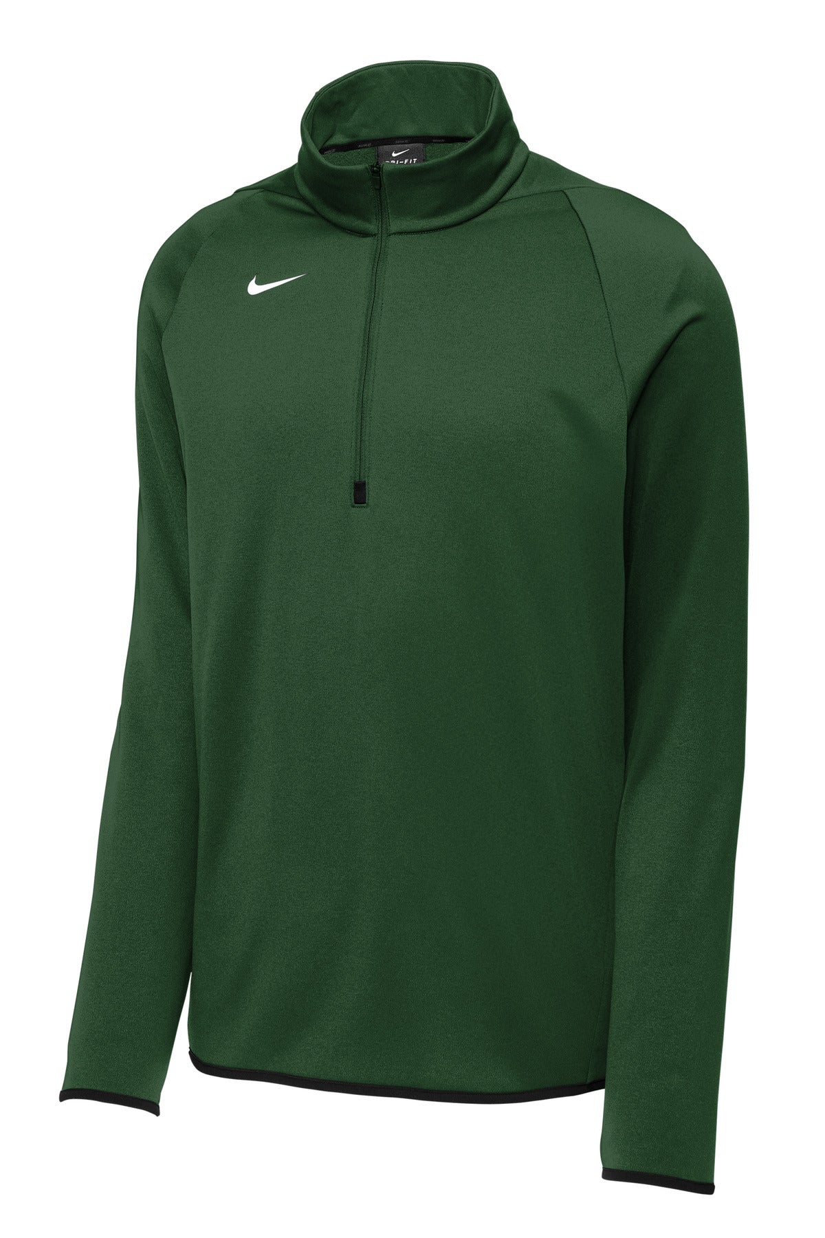 Front View of TeamDkGrn Nike Therma-FIT 1/4-Zip Fleece CN9492