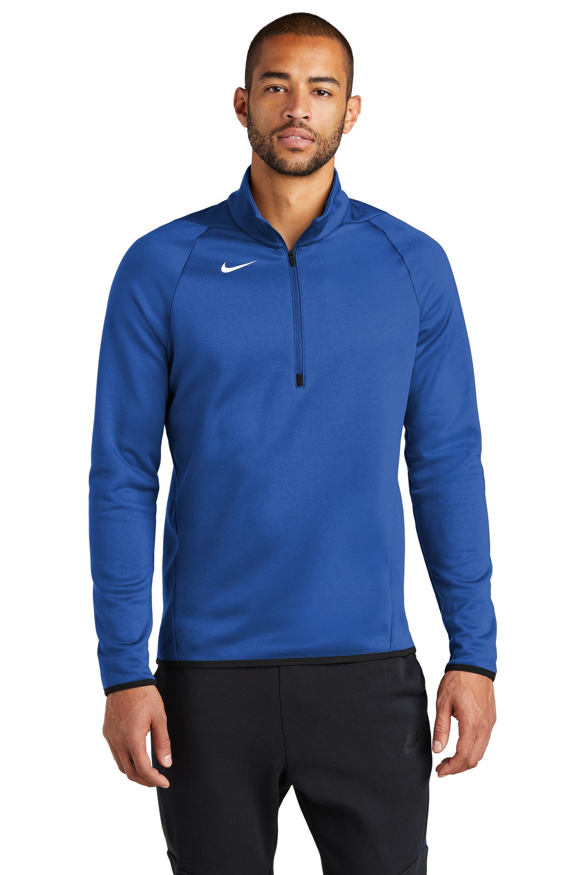 Front View of TeamRoyal Nike Therma-FIT 1/4-Zip Fleece CN9492