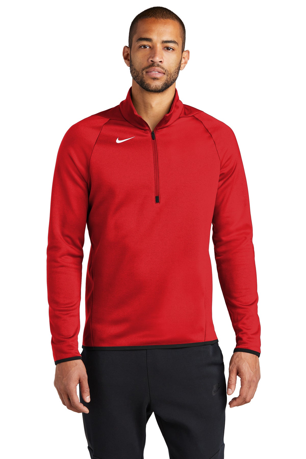 Front View of TeamScar Nike Therma-FIT 1/4-Zip Fleece CN9492