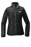 Front View of TNF Black The North Face Women's ThermoBall Trekker Jacket. NF0A3LHK