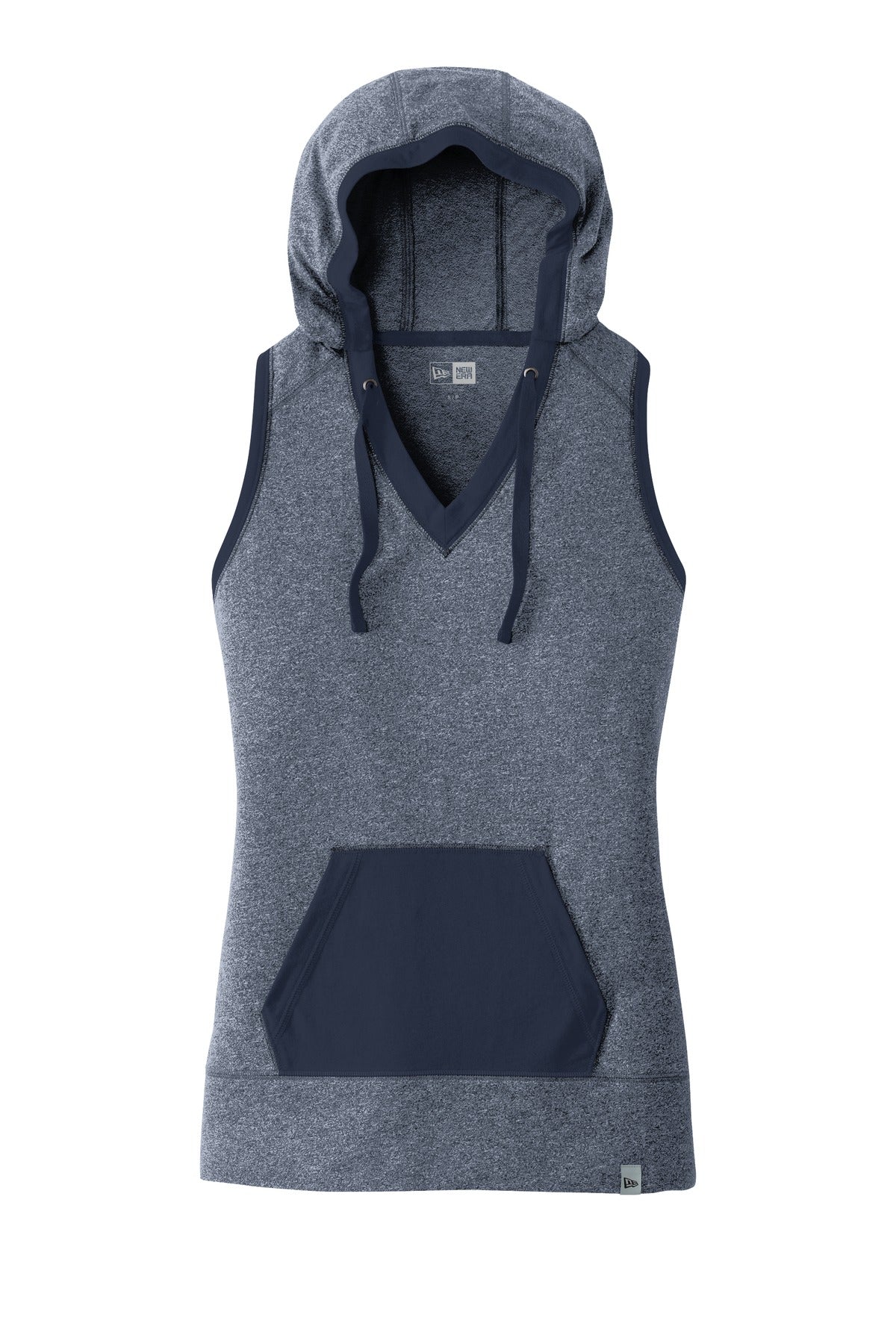 Front View of Tr Ny Tw/Tr Ny New Era Women's Heritage Blend Hoodie Tank. LNEA106