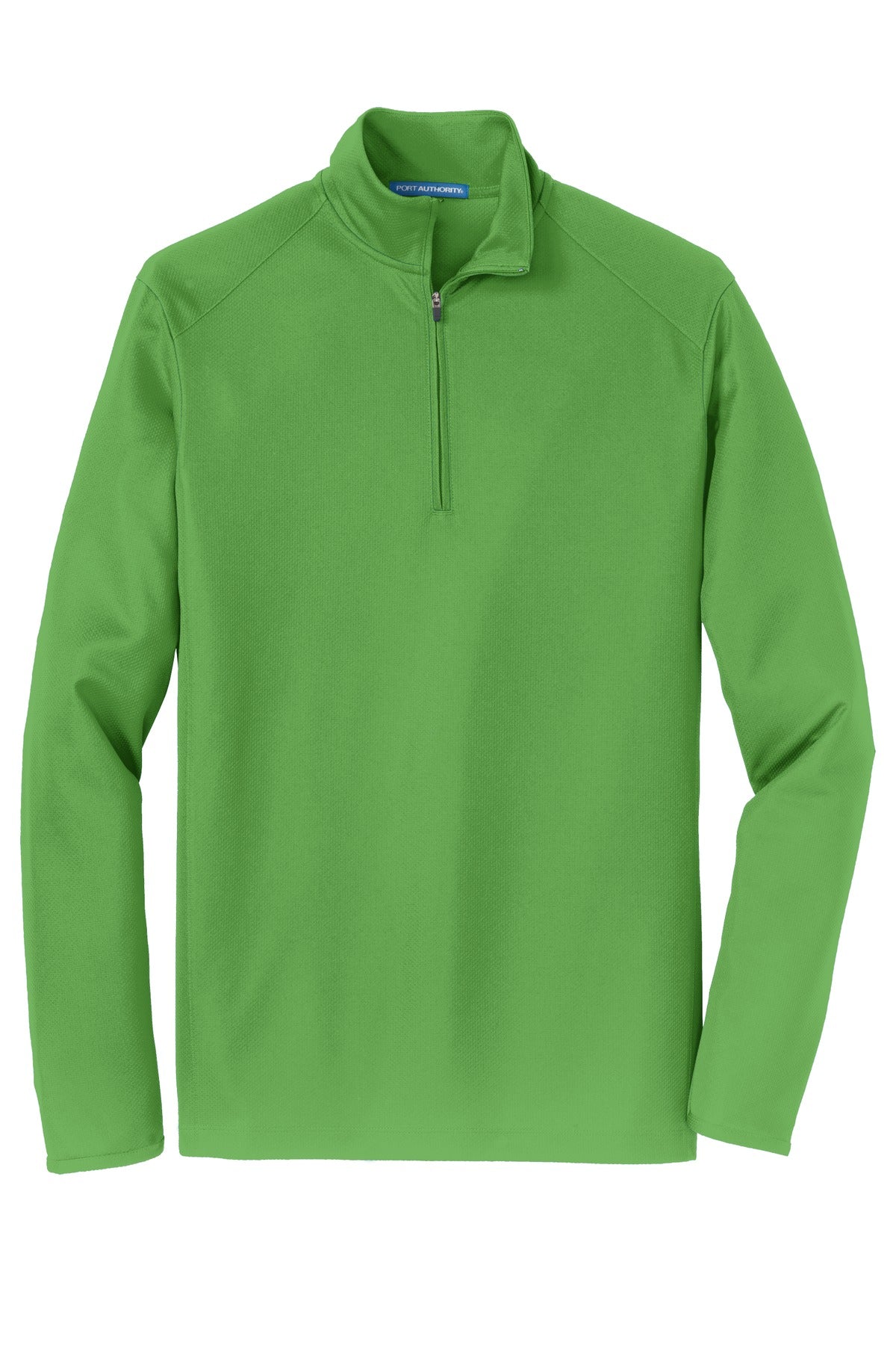 Front View of Treetop Green Port Authority Pinpoint Mesh 1/2-Zip. K806