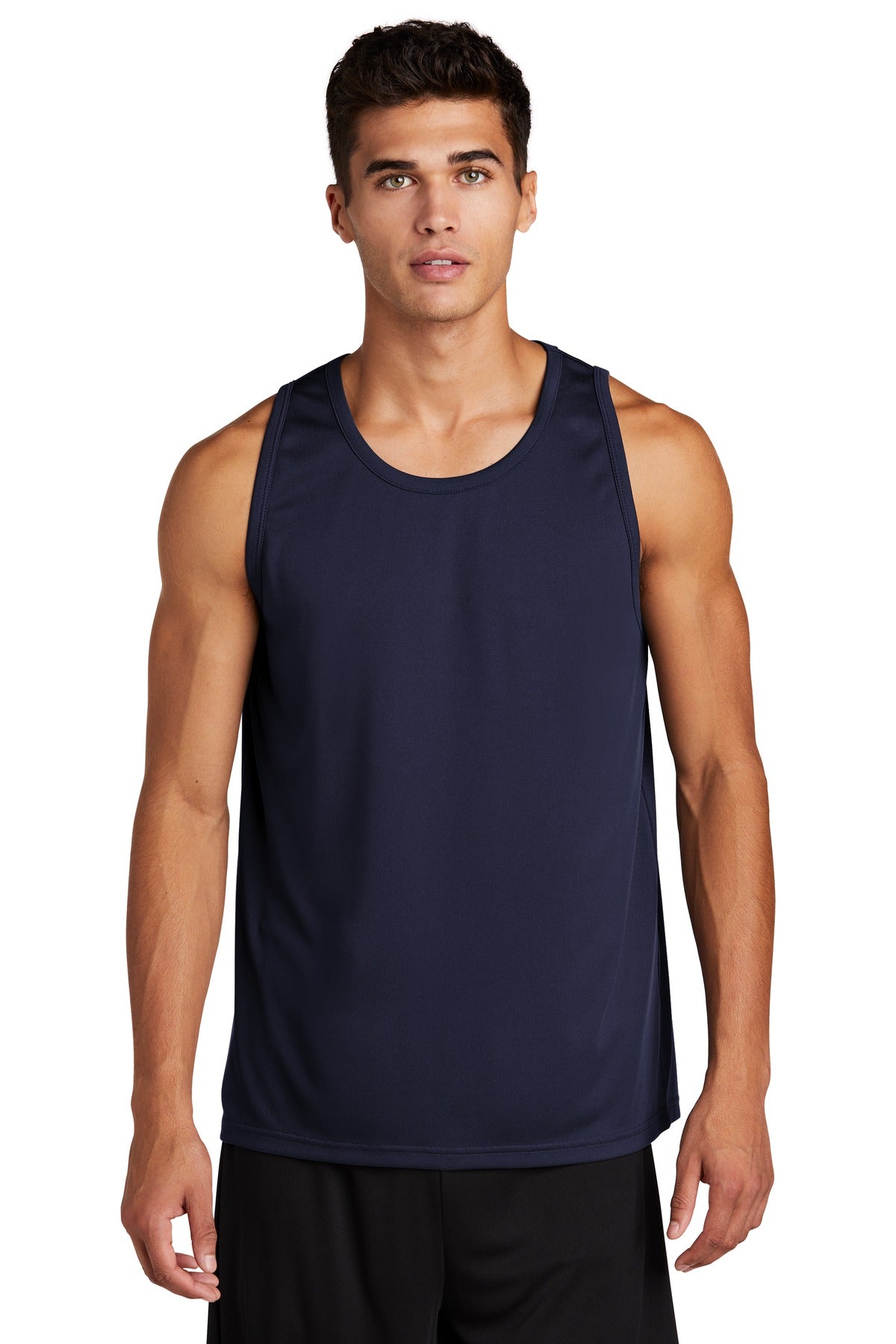 Front View of True Navy Sport-Tek PosiCharge Competitor Tank. ST356