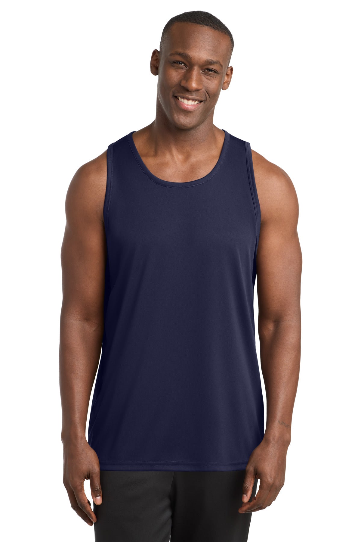 Front View of True Navy Sport-Tek PosiCharge Competitor Tank. ST356