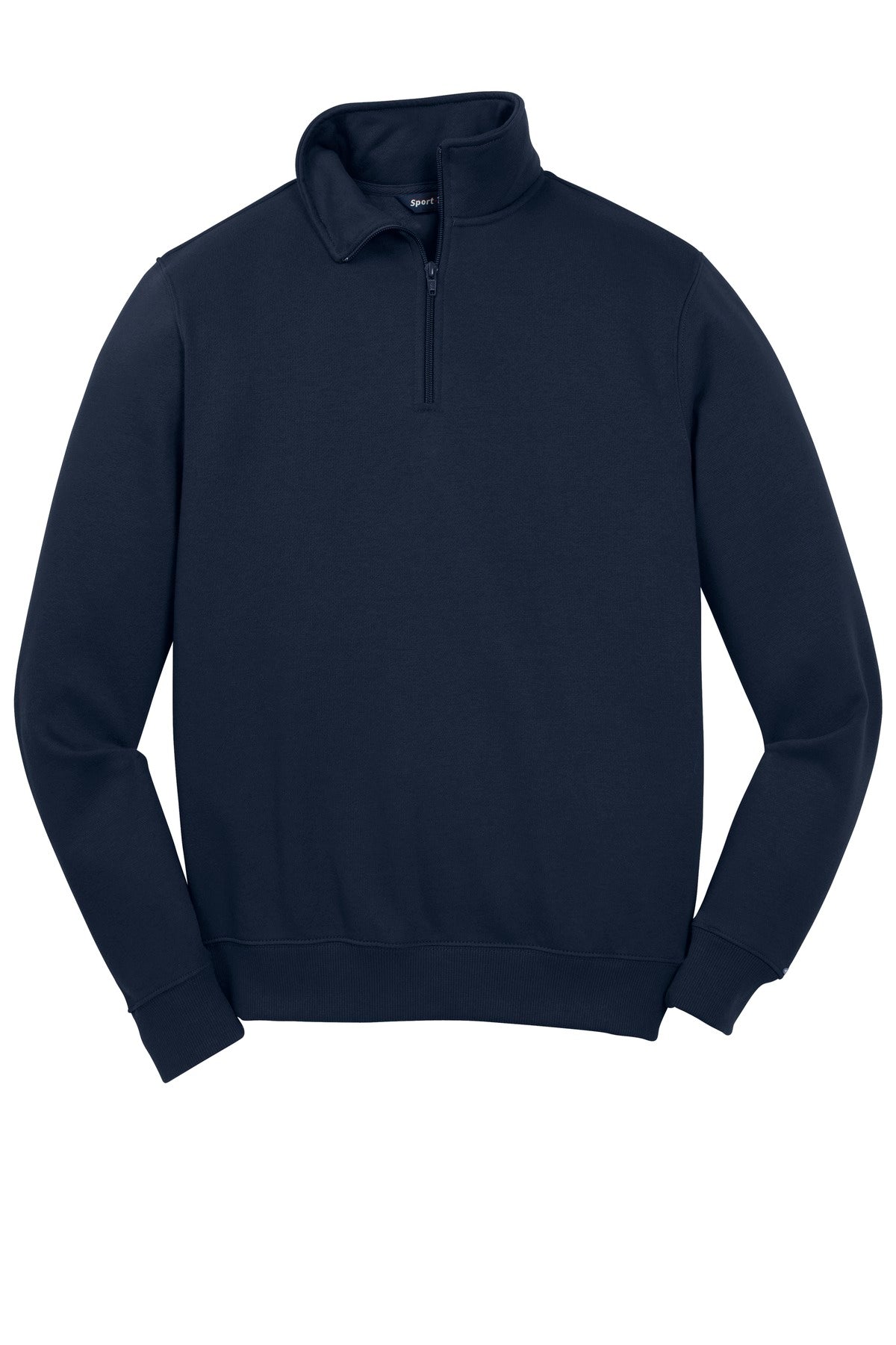 Front View of True Navy Sport-Tek Tall 1/4-Zip Sweatshirt. TST253