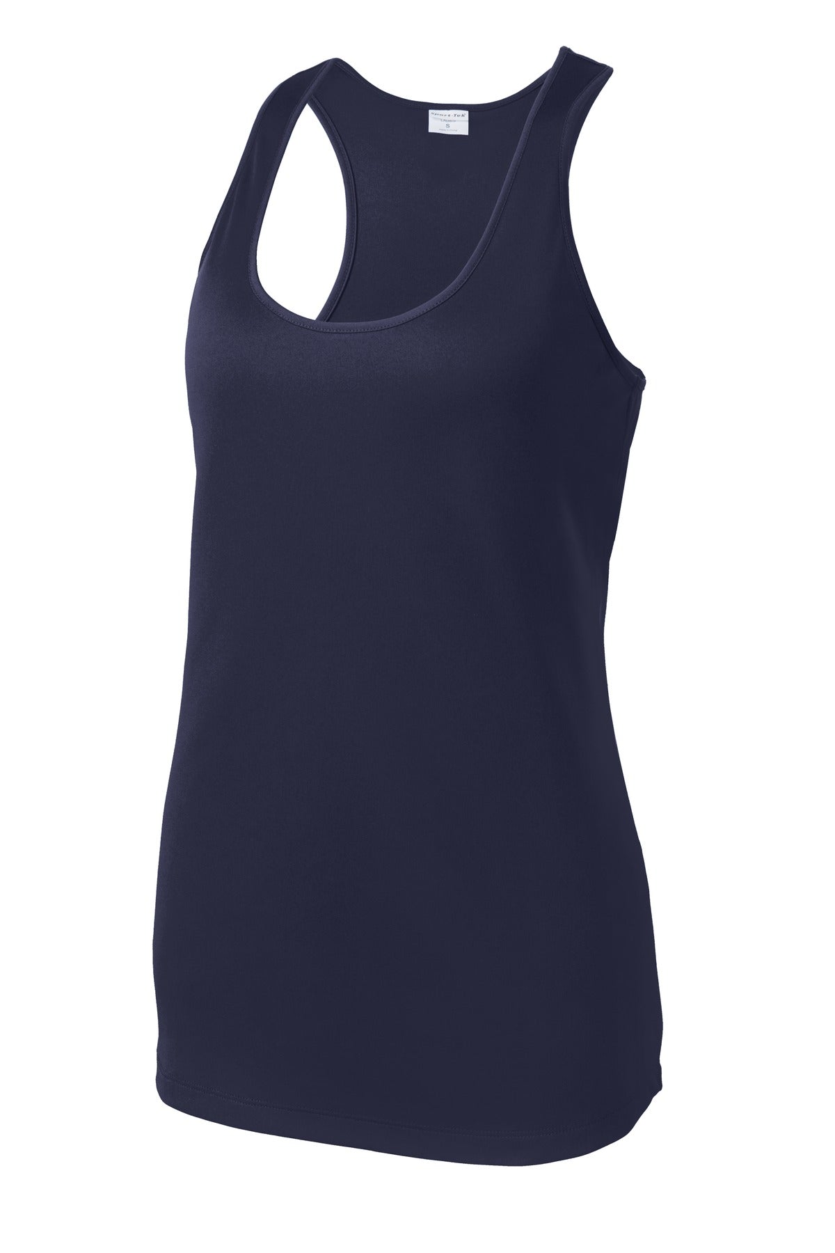 Front View of True Navy Sport-Tek Women's PosiCharge Competitor Racerback Tank. LST356