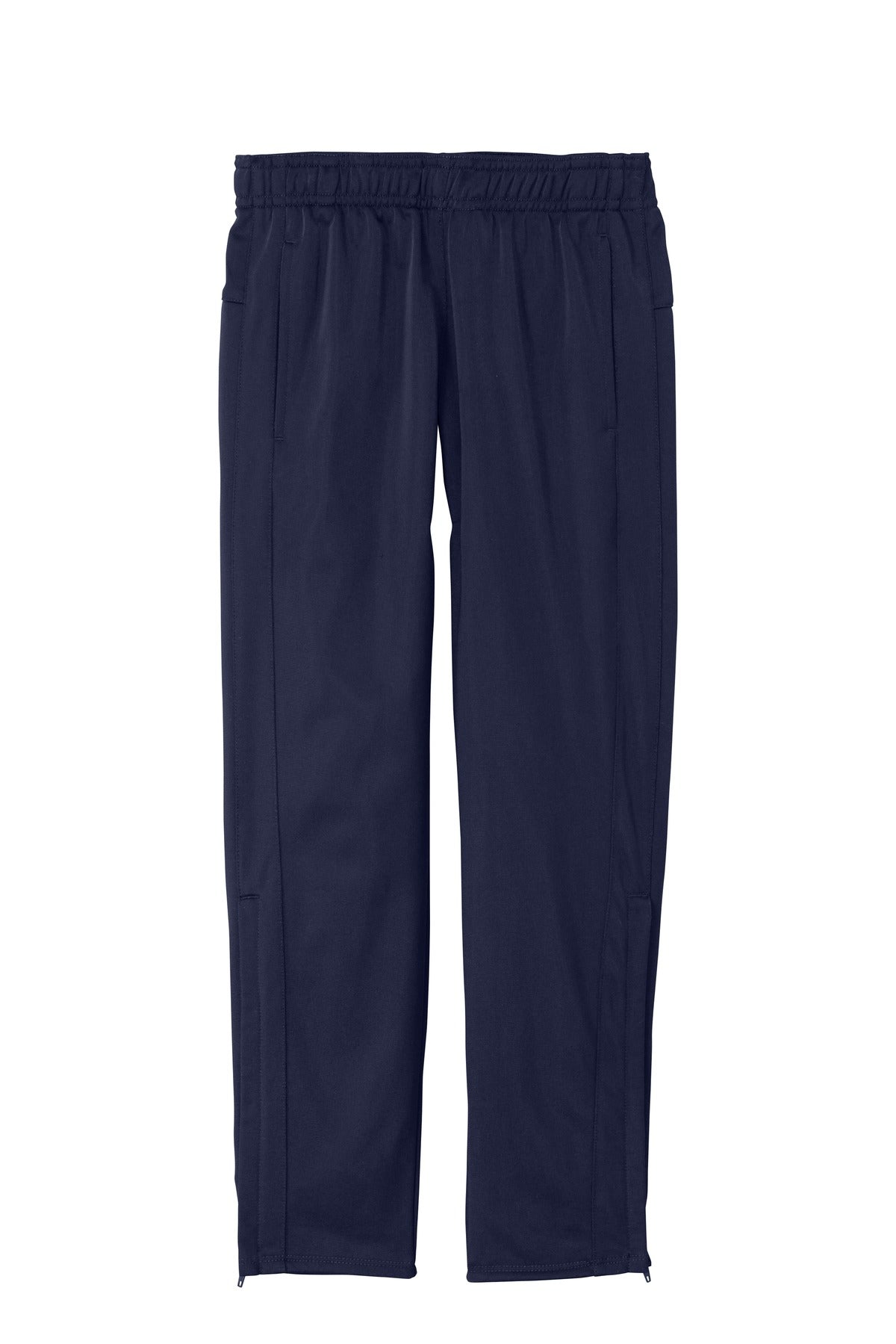 Front View of True Navy Sport-Tek Youth Tricot Track Jogger. YPST95