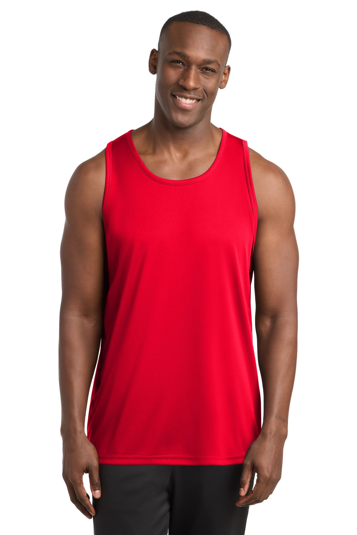 Front View of True Red Sport-Tek PosiCharge Competitor Tank. ST356