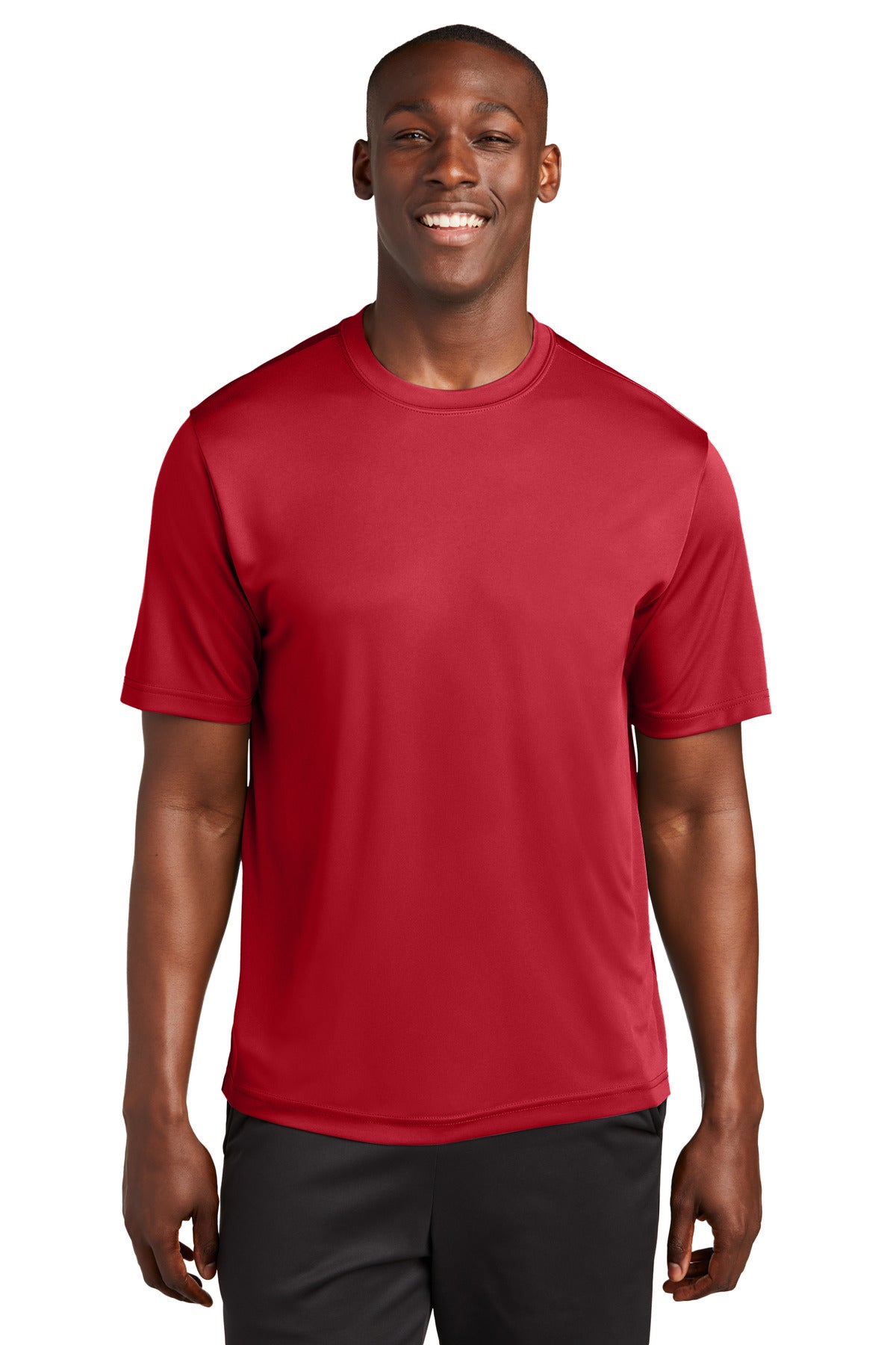 Front View of True Red Sport-Tek Tall PosiCharge Competitor Tee. TST350