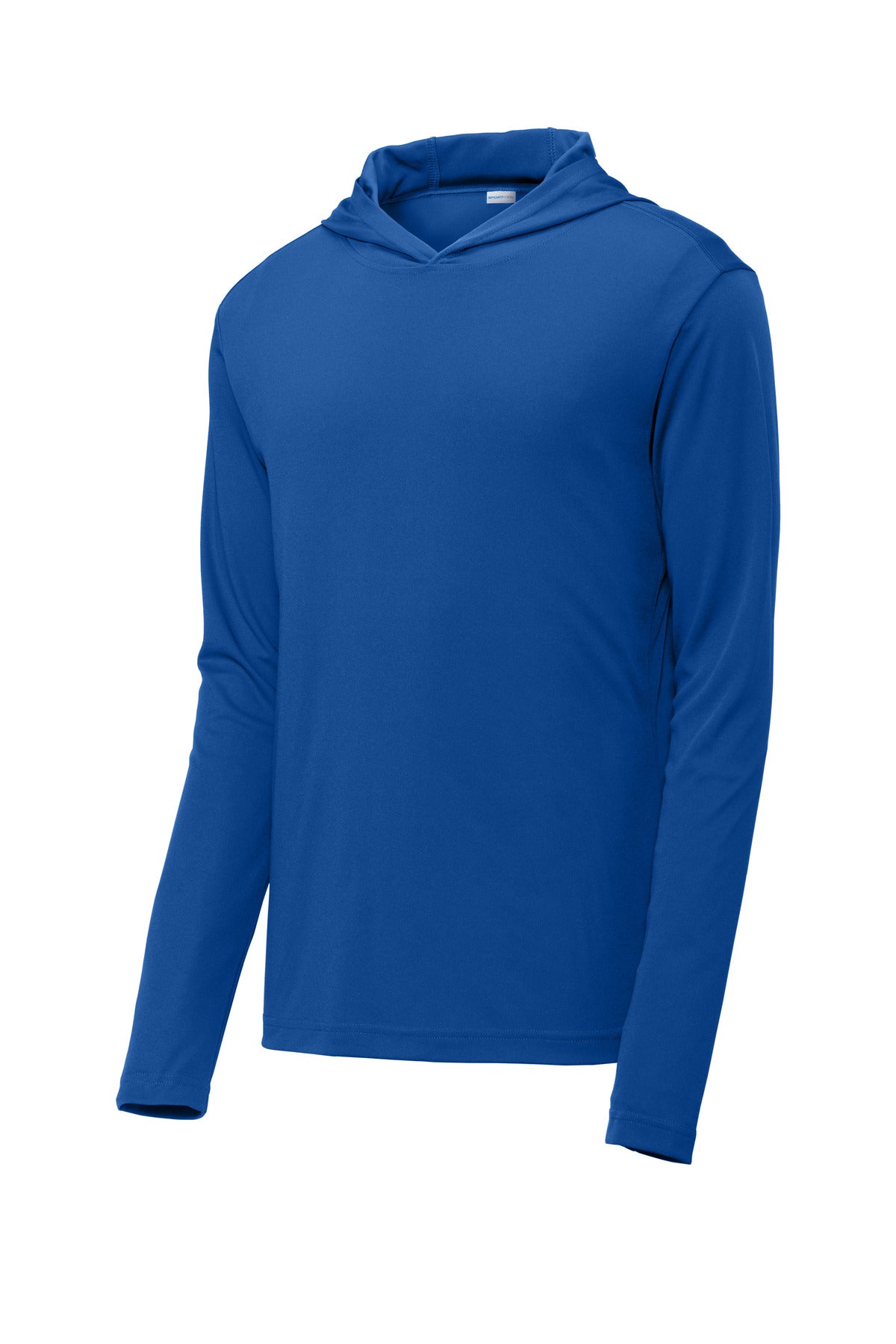 Front View of True Royal Sport-Tek PosiCharge Competitor Hooded Pullover. ST358