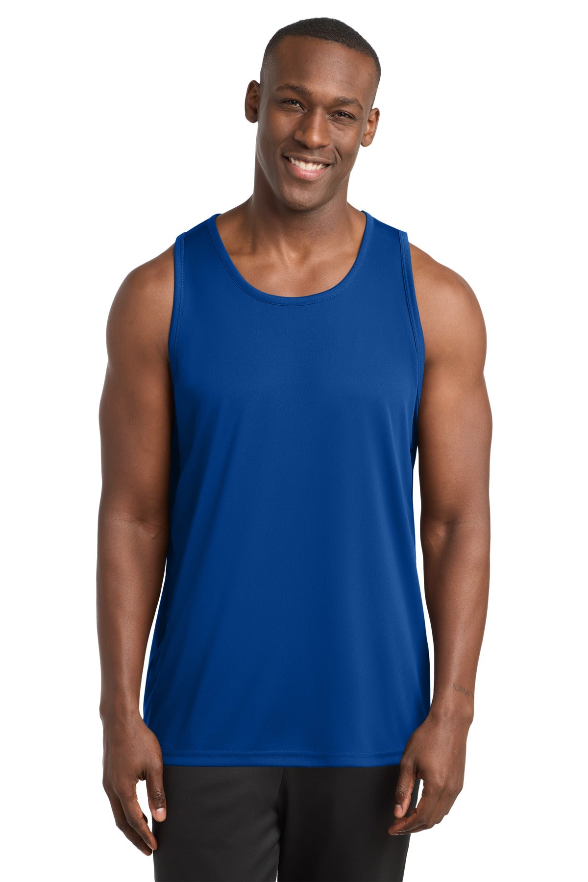 Front View of True Royal Sport-Tek PosiCharge Competitor Tank. ST356