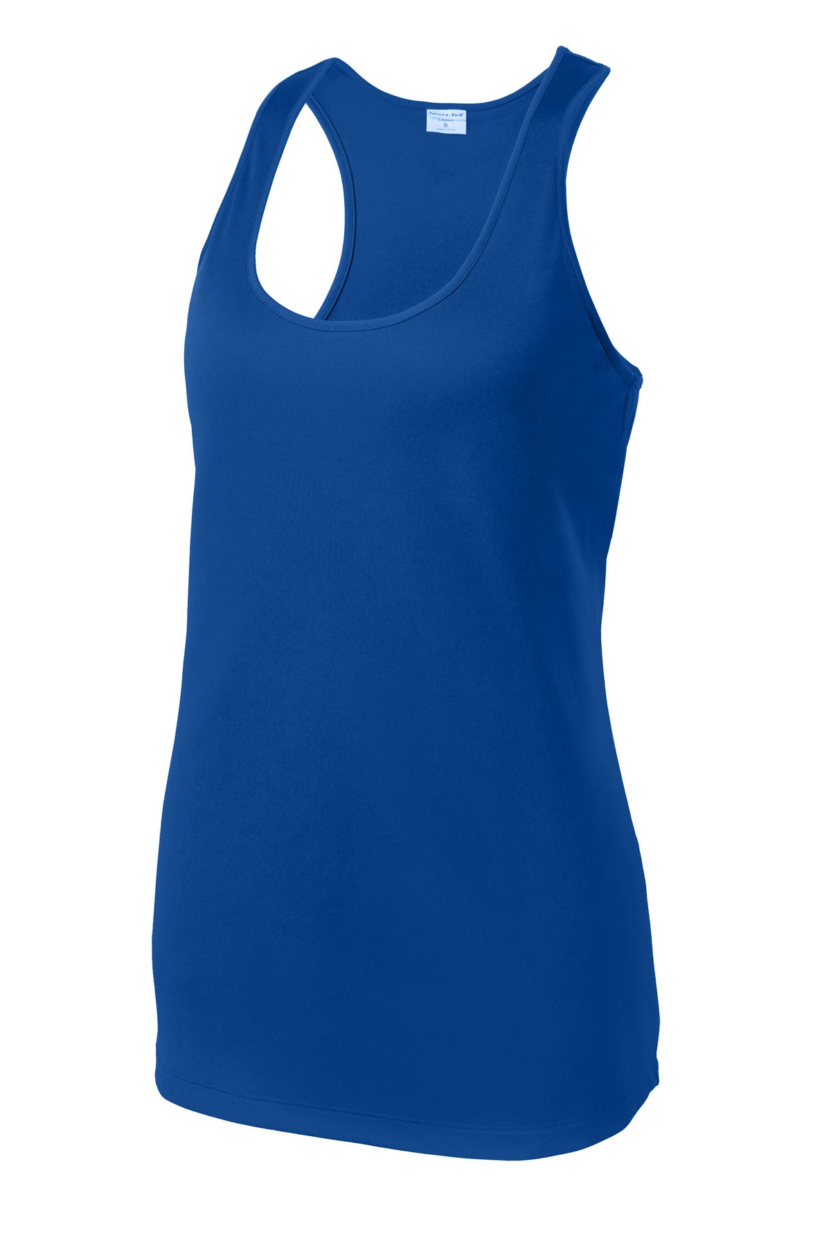Front View of True Royal Sport-Tek Women's PosiCharge Competitor Racerback Tank. LST356
