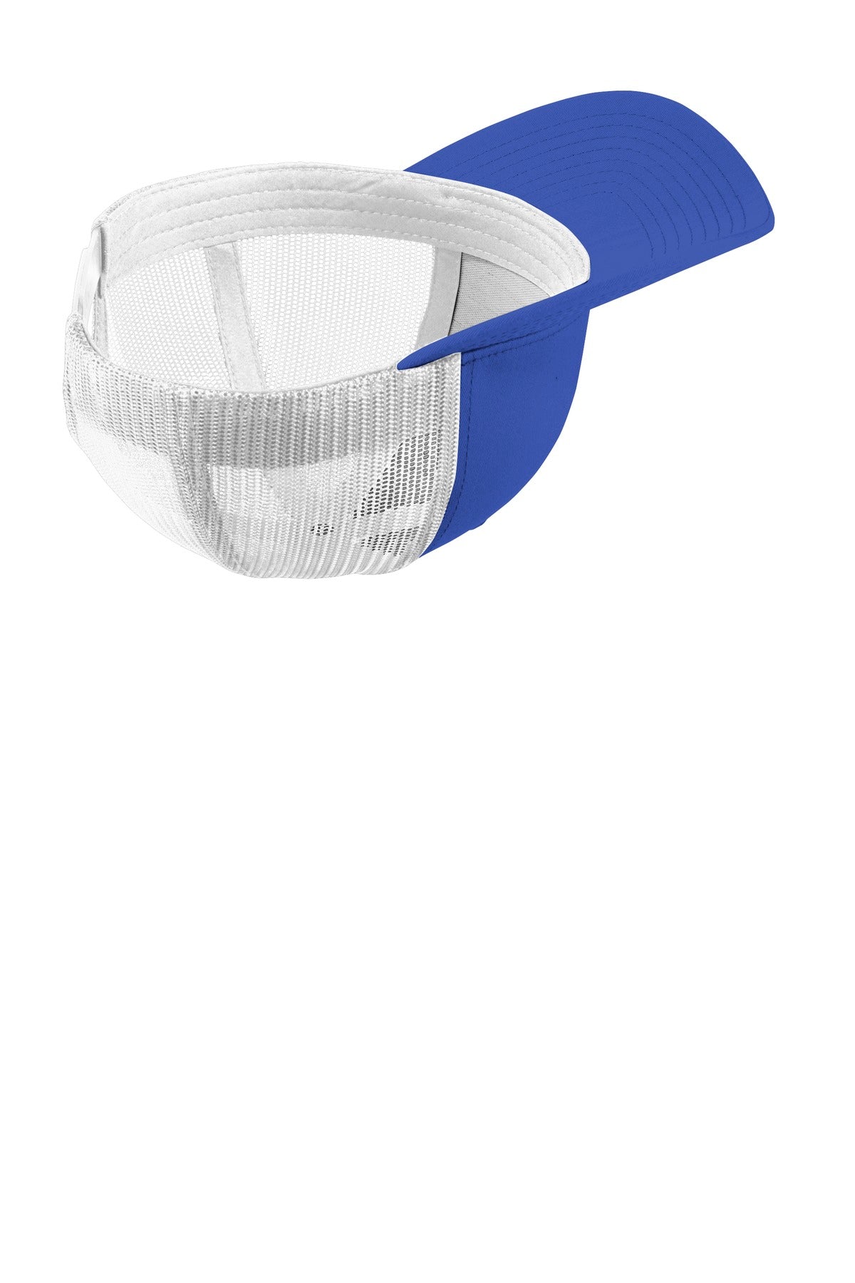Front View of True Royal/Wht Sport-Tek YP Classics Retro Trucker Cap. STC39