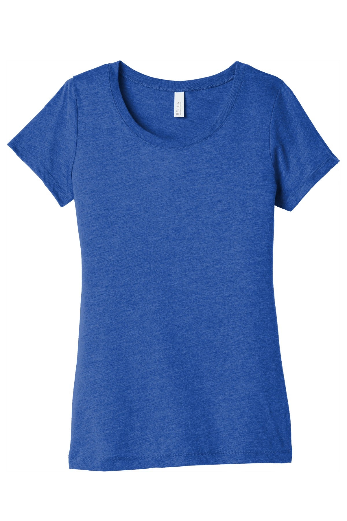 Front View of True Royl TB BELLA+CANVAS Women's Triblend Short Sleeve Tee. BC8413