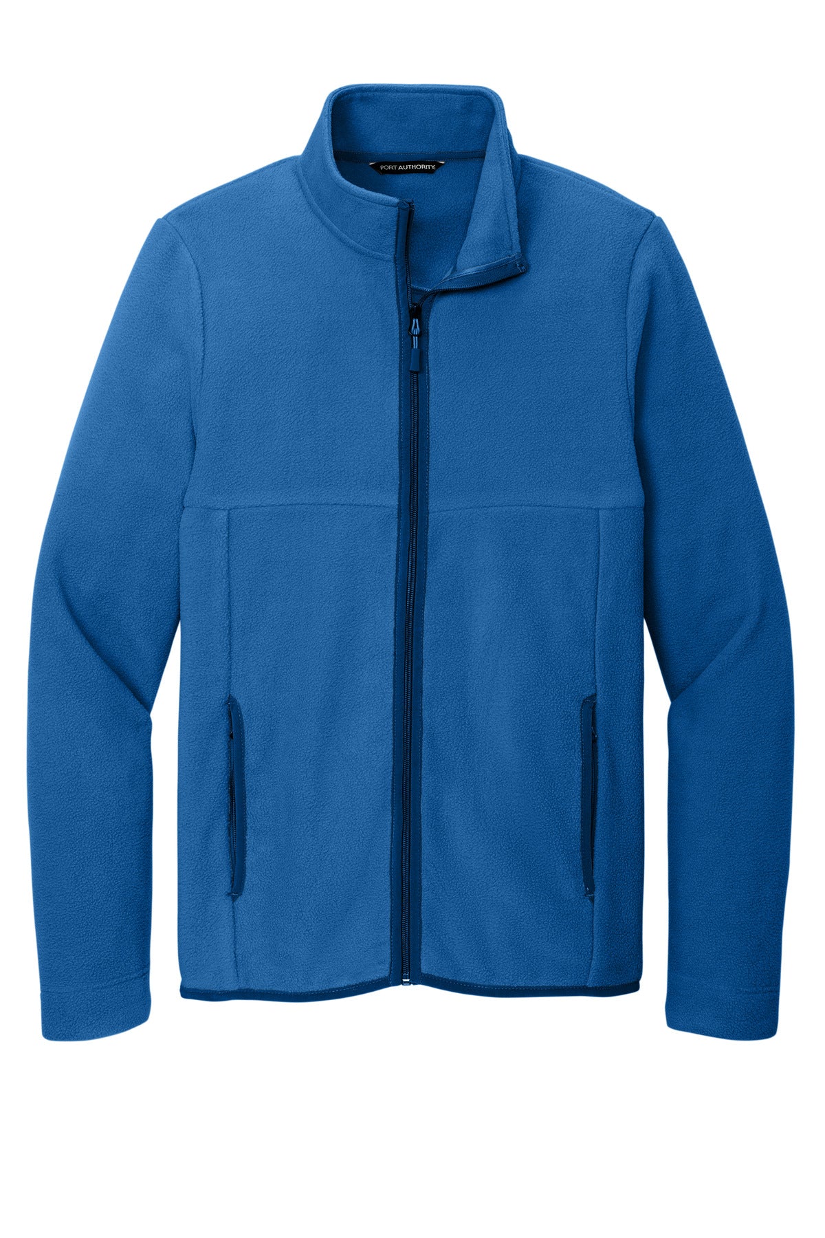 Front View of TrueBlue Port Authority Connection Fleece Jacket F110