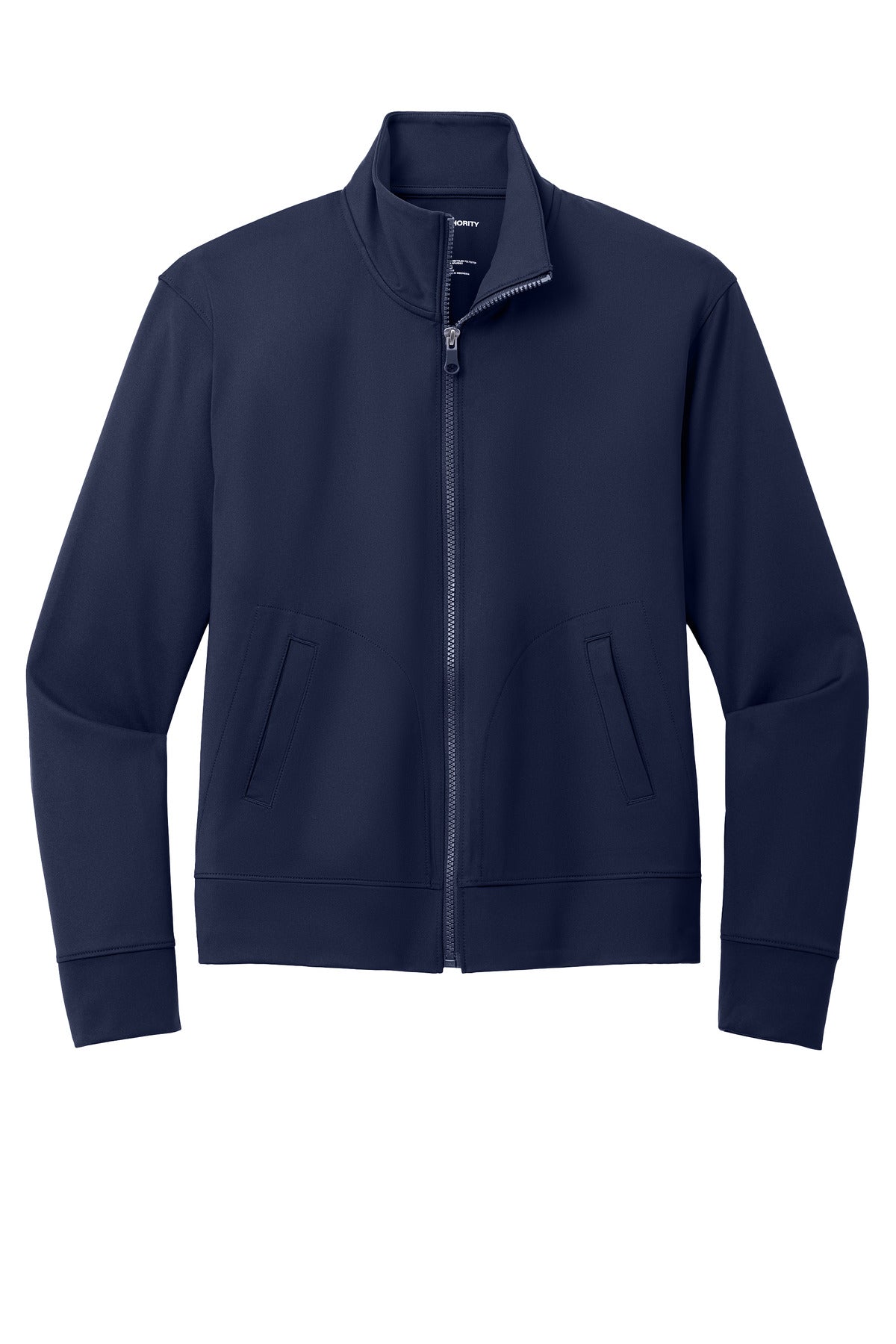 Front View of TrueNavy Port Authority Women's C-FREE Double Knit Full-Zip LK881