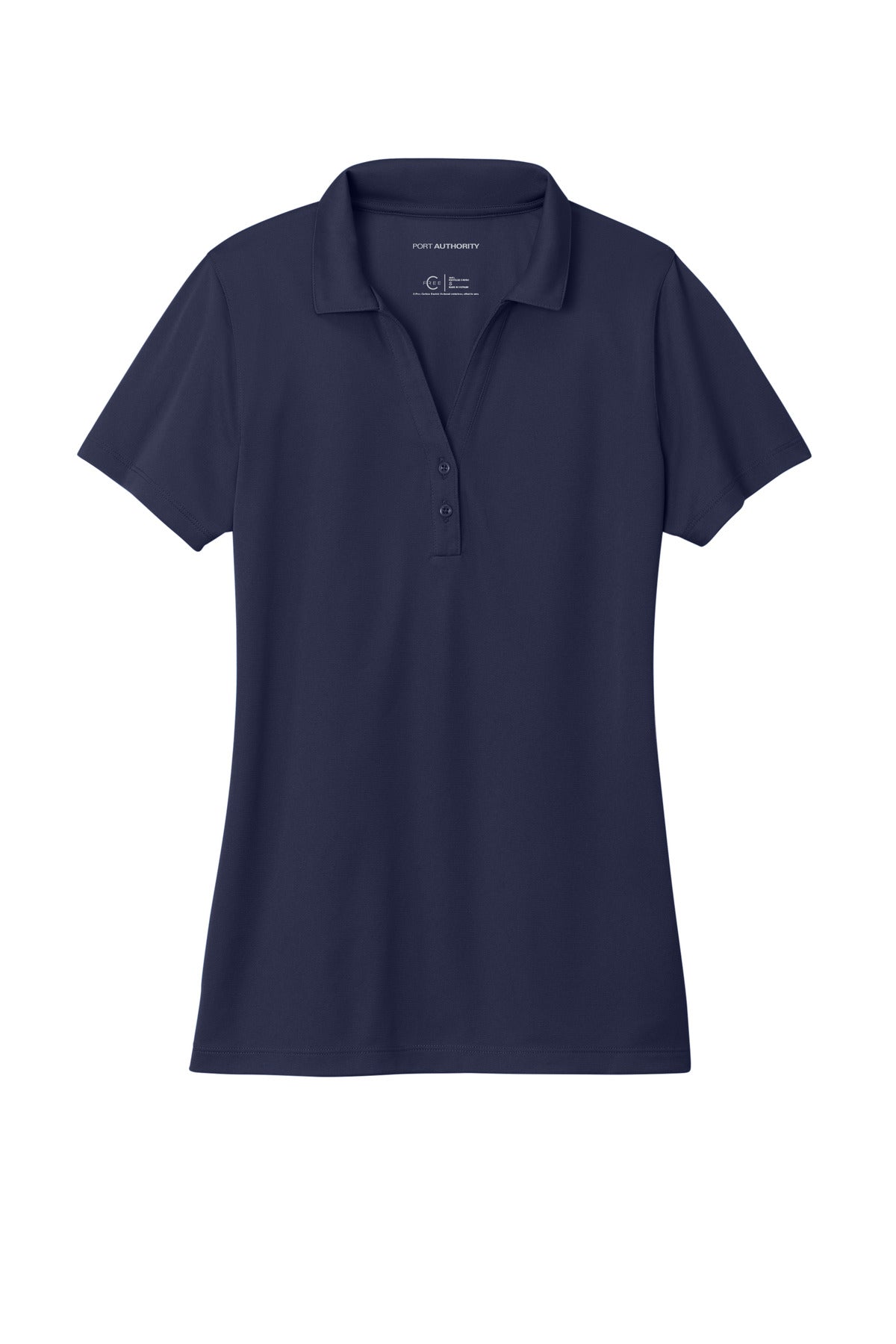 Front View of TrueNavy Port Authority Women's C-FREE Performance Polo LK863