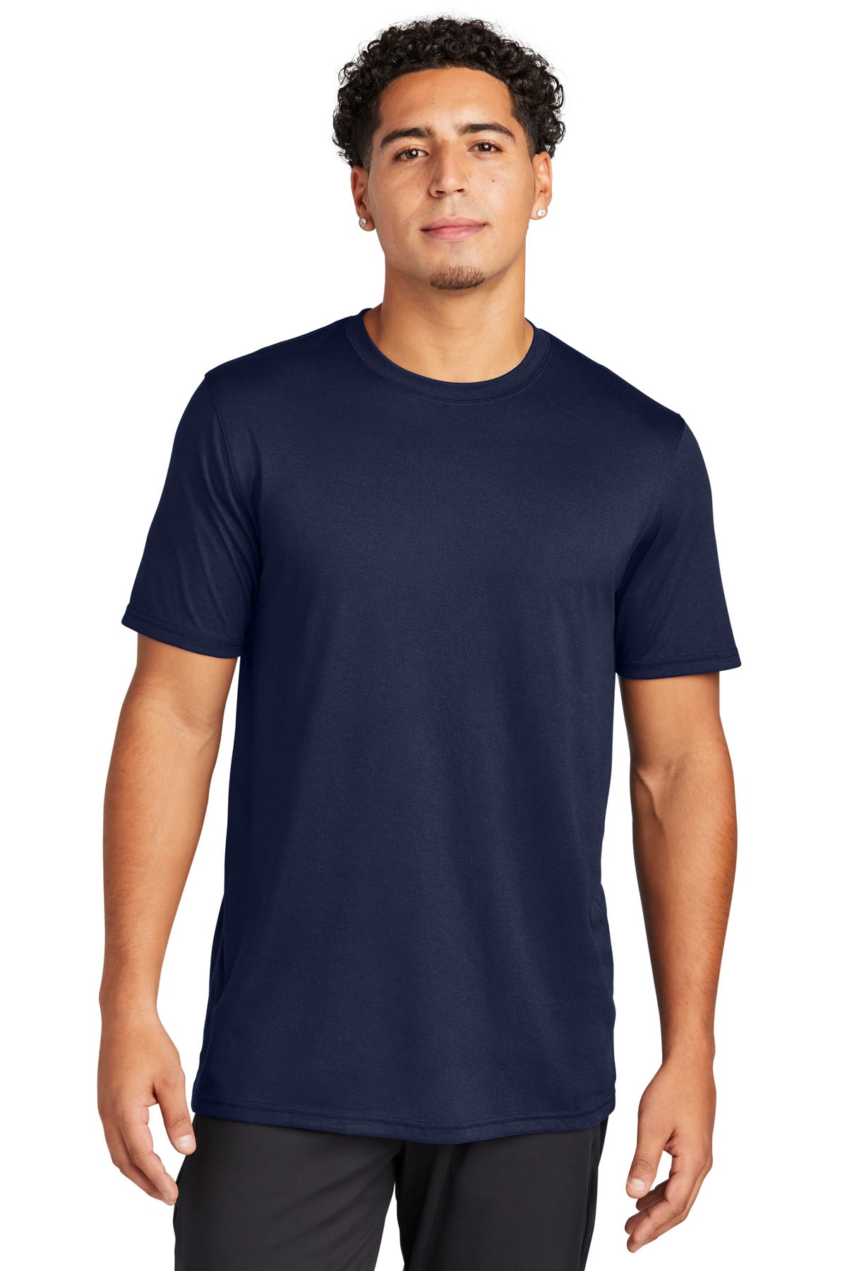 Front View of TrueNavy Sport-Tek Echo Tee ST760