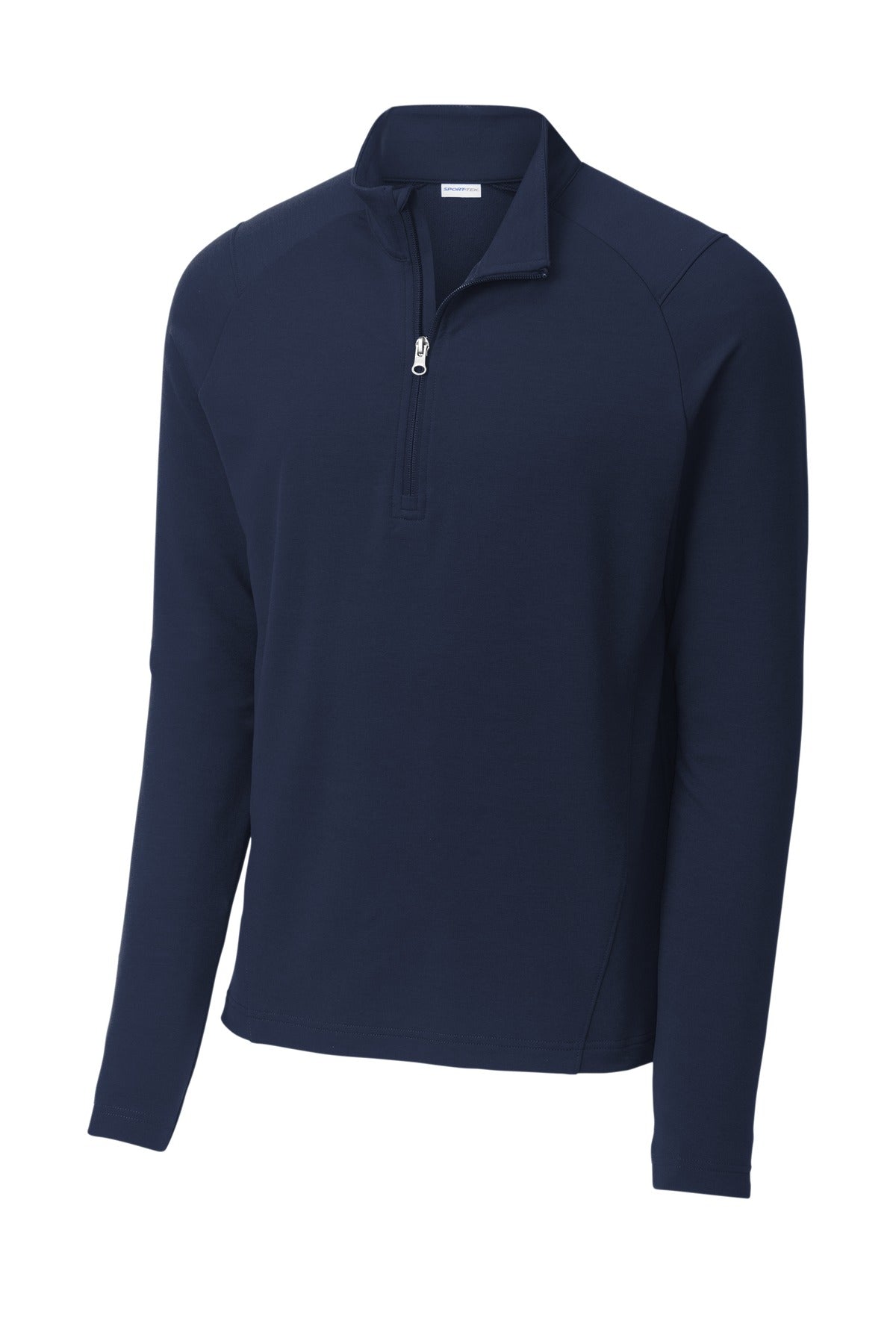 Front View of TrueNavy Sport-Tek Sport-Wick Flex Fleece 1/4-Zip. ST561