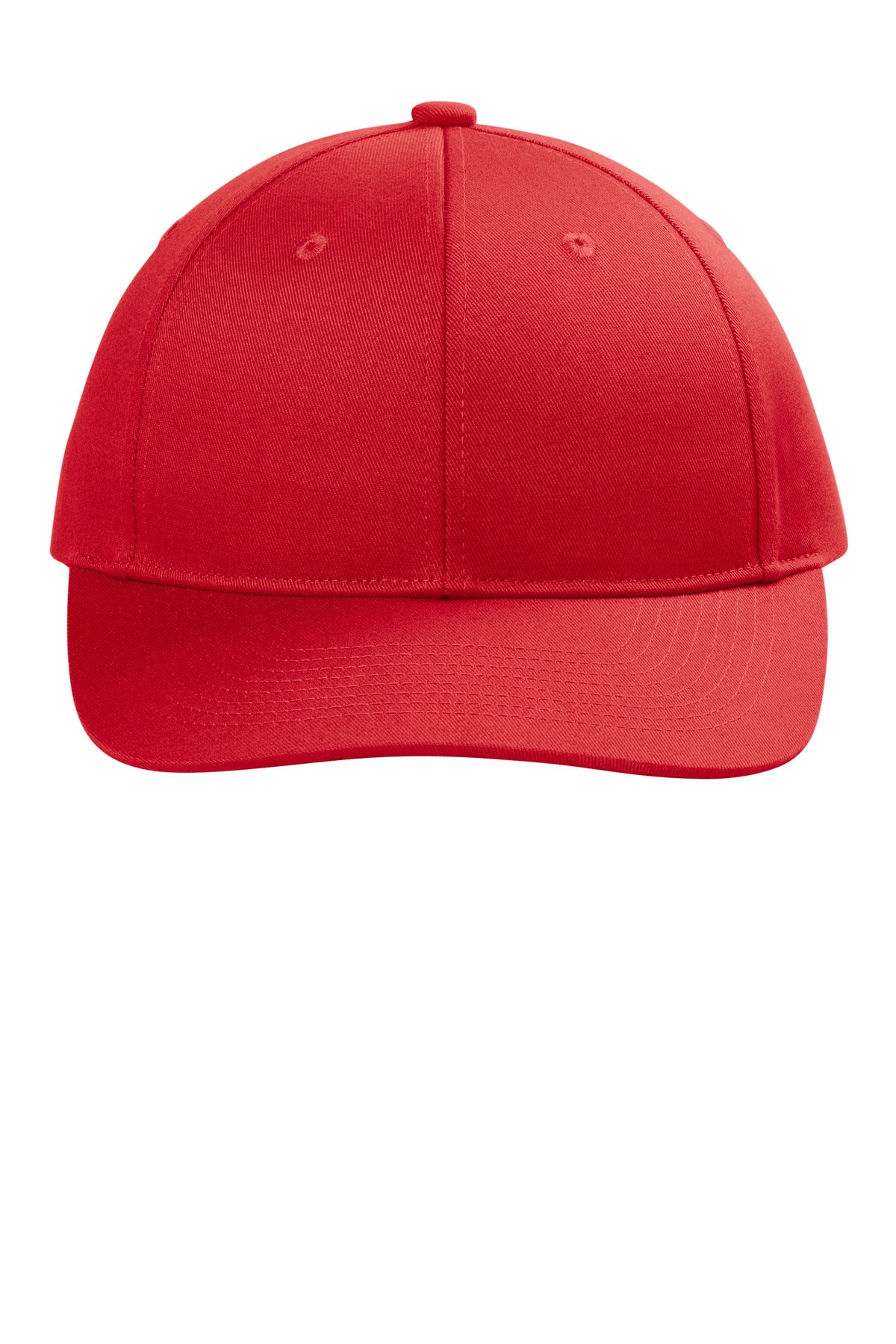 Front View of TrueRed Port Authority Snapback Cap C118