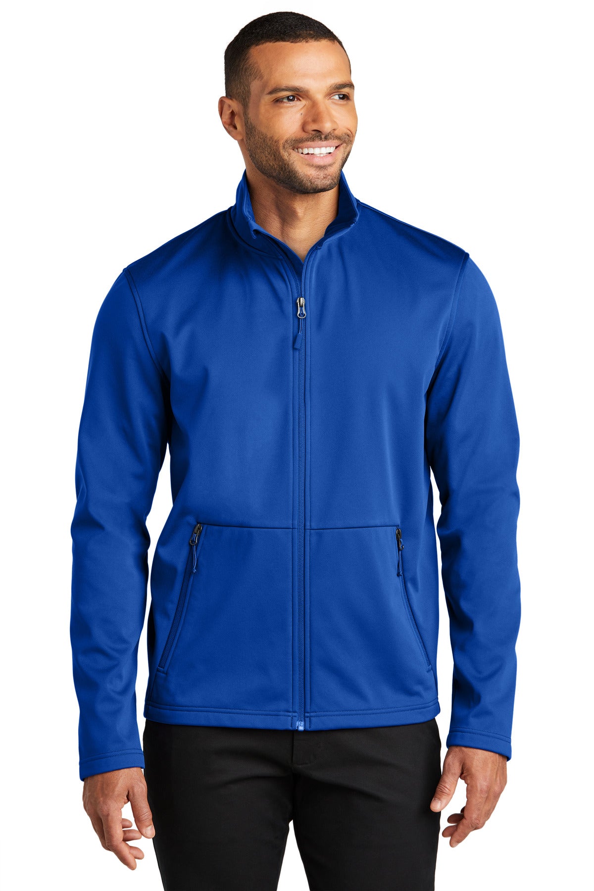 Front View of TrueRoyal Port Authority Flexshell Jacket J617