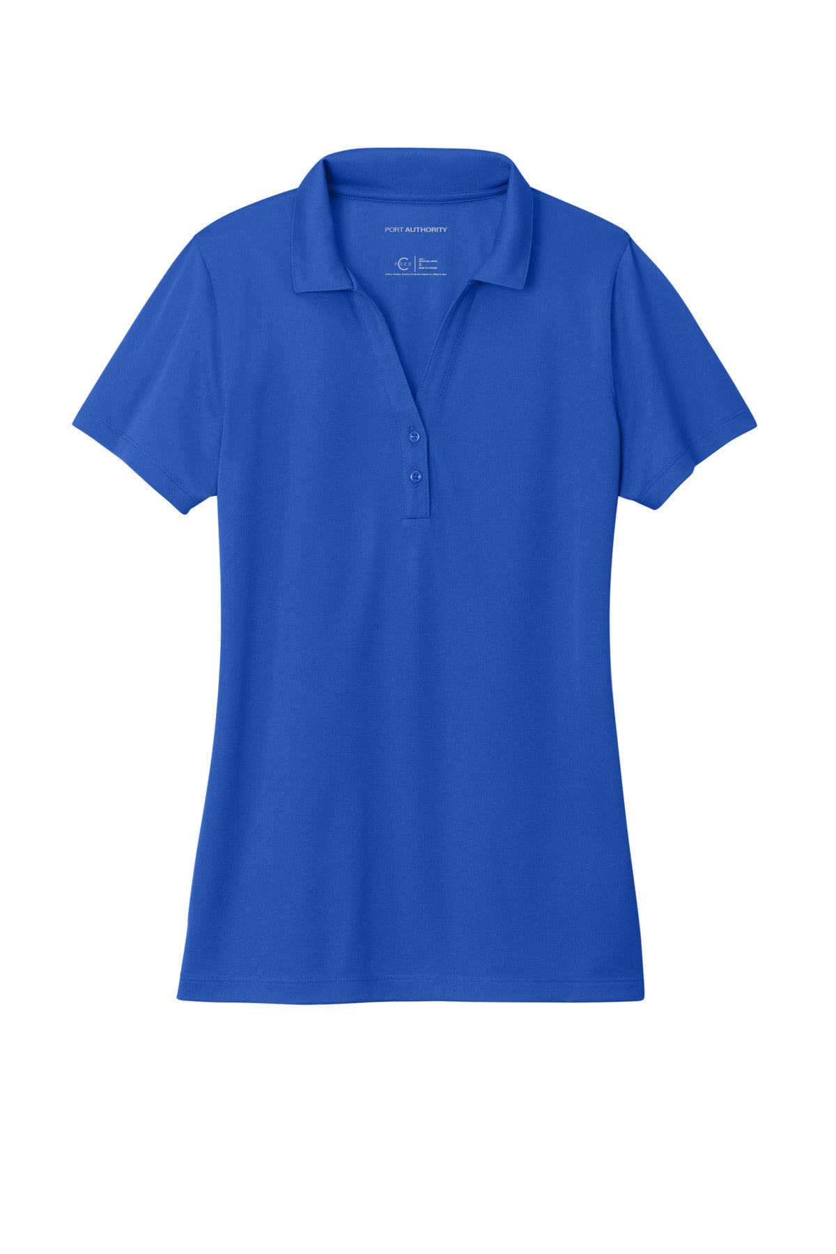 Front View of TrueRoyal Port Authority Women's C-FREE Performance Polo LK863