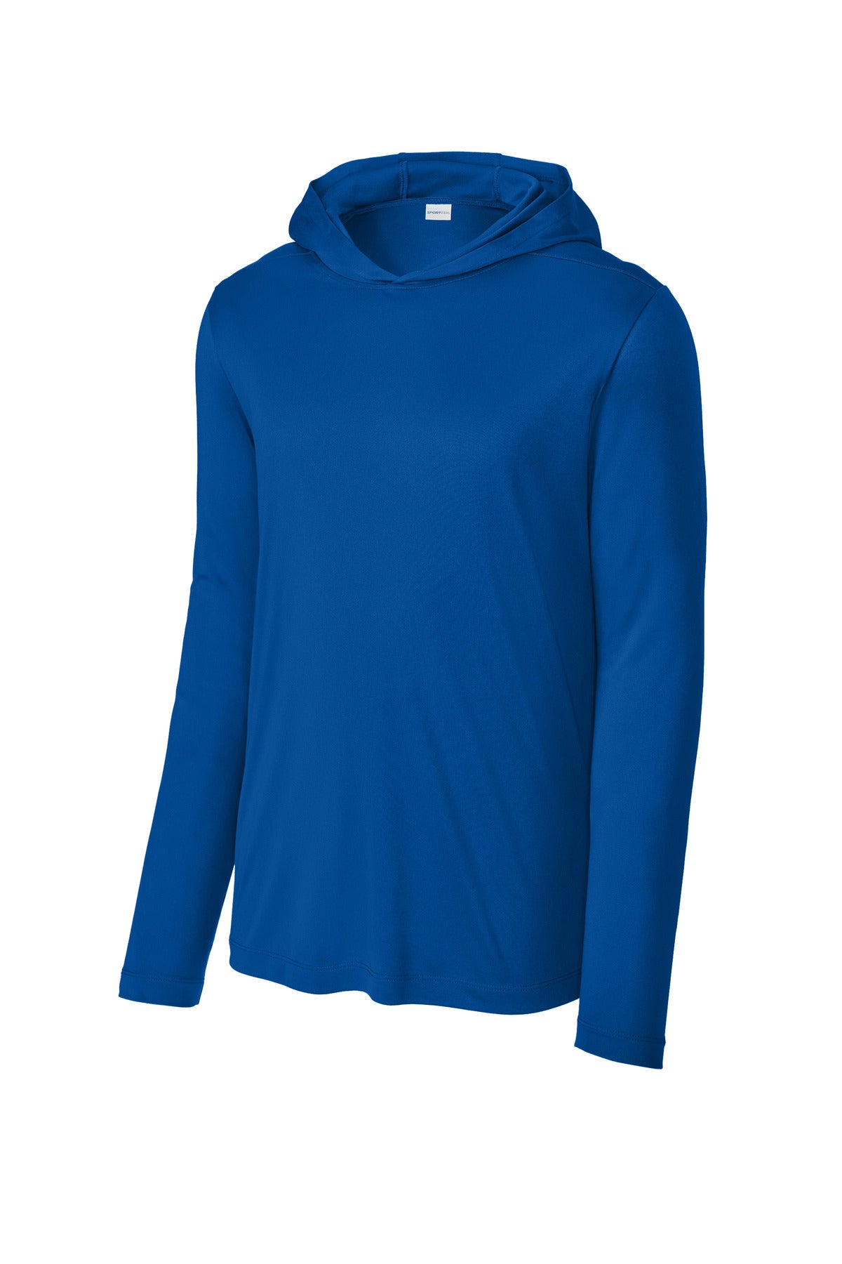 Front View of TrueRoyal Sport-Tek Posi-UV Pro Long Sleeve Hoodie ST420LSH