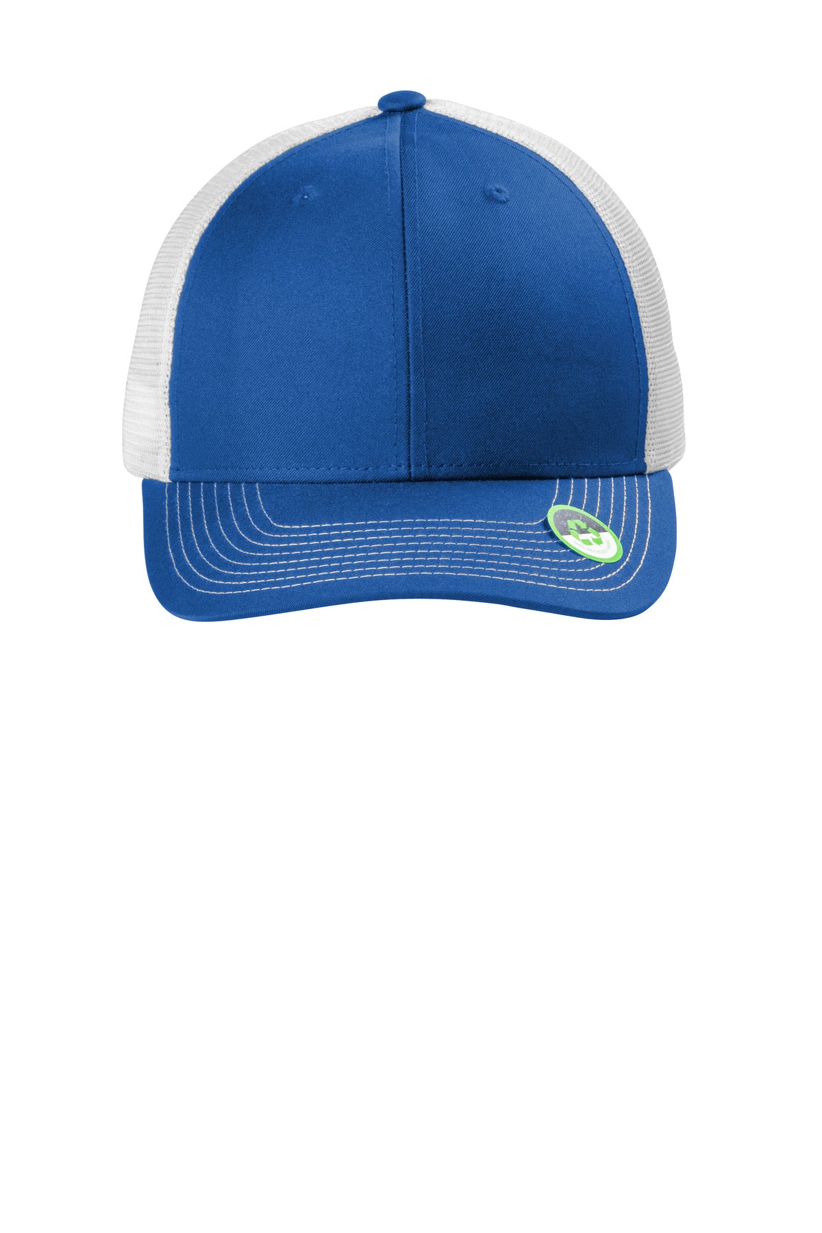 Front View of TRy/White Port Authority Eco Snapback Trucker Cap C112ECO
