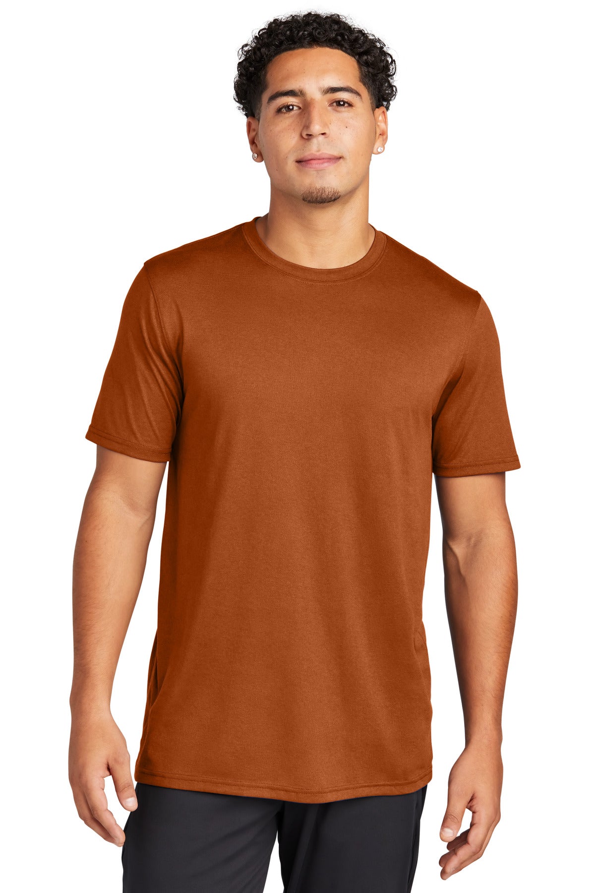 Front View of TxOrange Sport-Tek Echo Tee ST760