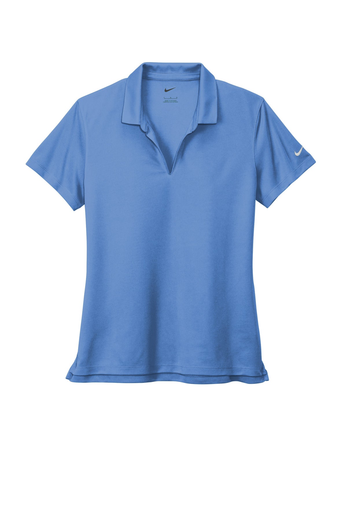 Front View of ValorBlue Nike Women's Dri-FIT Micro Pique 2.0 Polo NKDC1991