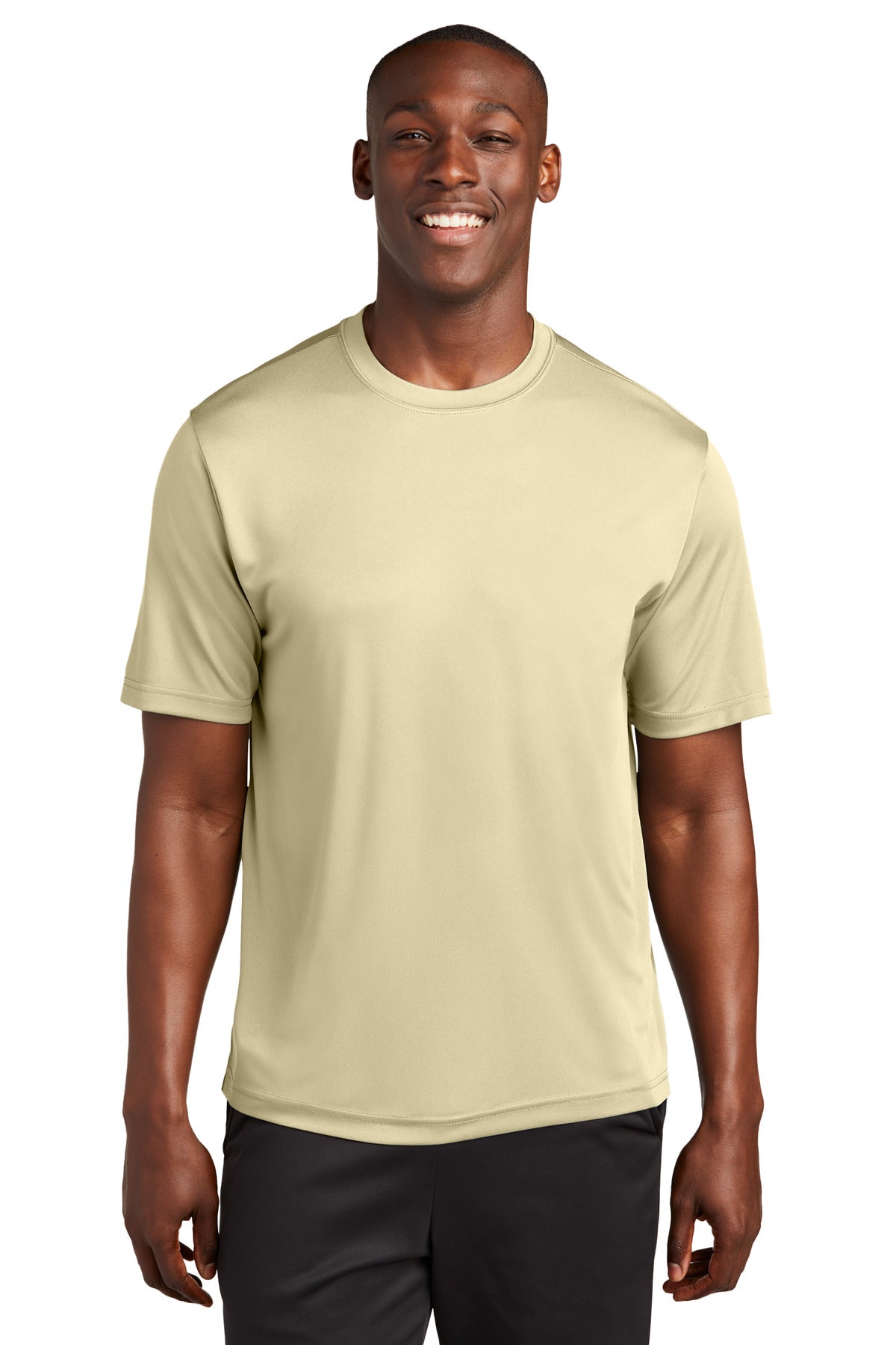Front View of Vegas Gold Sport-Tek Tall PosiCharge Competitor Tee. TST350