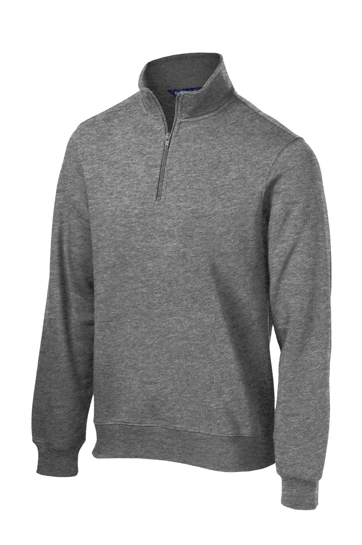 Front View of Vintage Hthr Sport-Tek Tall 1/4-Zip Sweatshirt. TST253