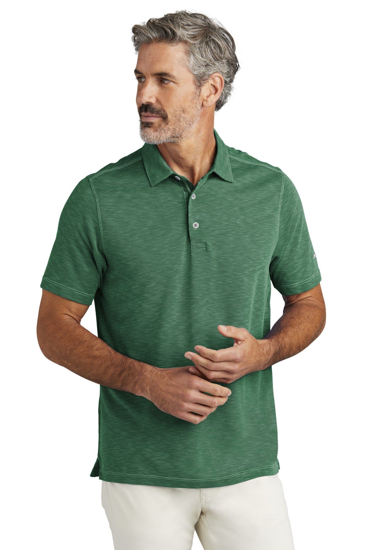 Front View of ViridianPn LIMITED EDITION Tommy Bahama Palmetto Paradise Polo ST224065TB