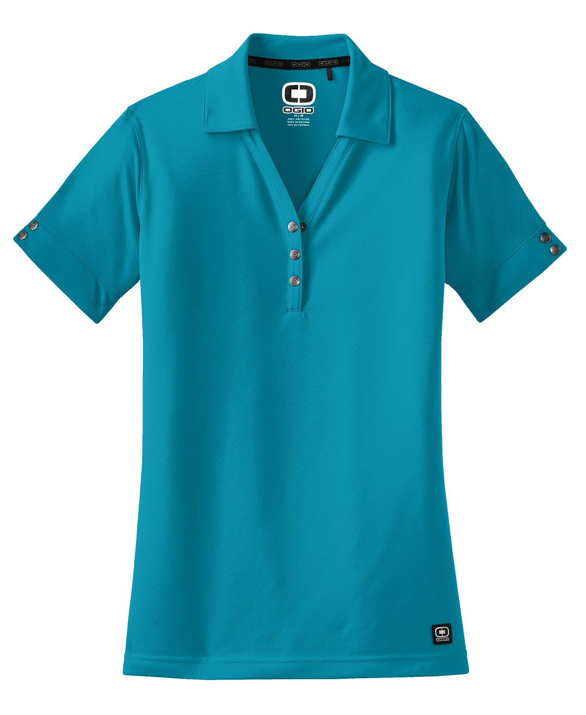 Front View of Voltage Blue OGIO - Glam Polo. LOG105