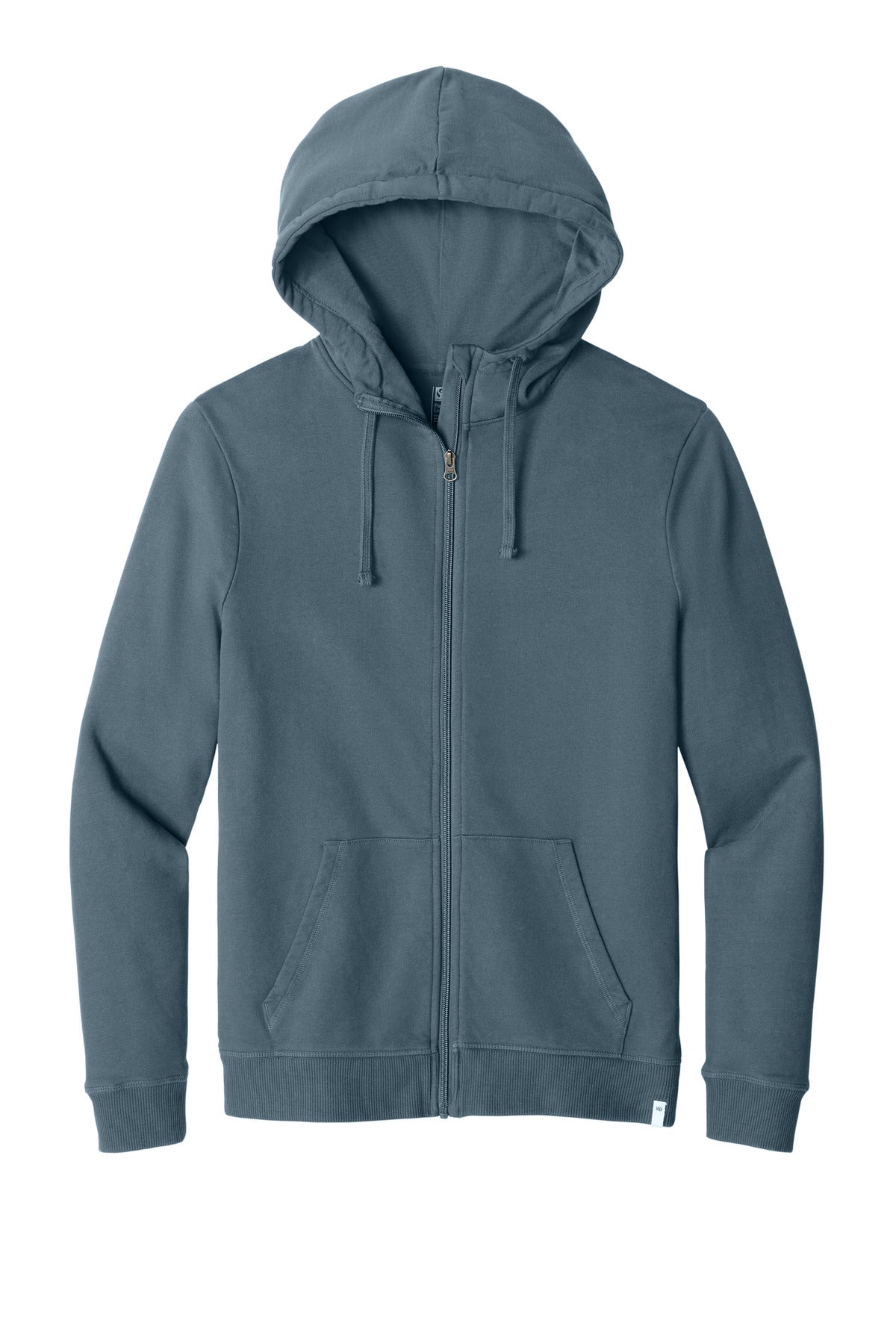 Front View of VtgBlue LIMITED EDITION tentree Organic Cotton Fleece Full-Zip Hoodie TTCM4367