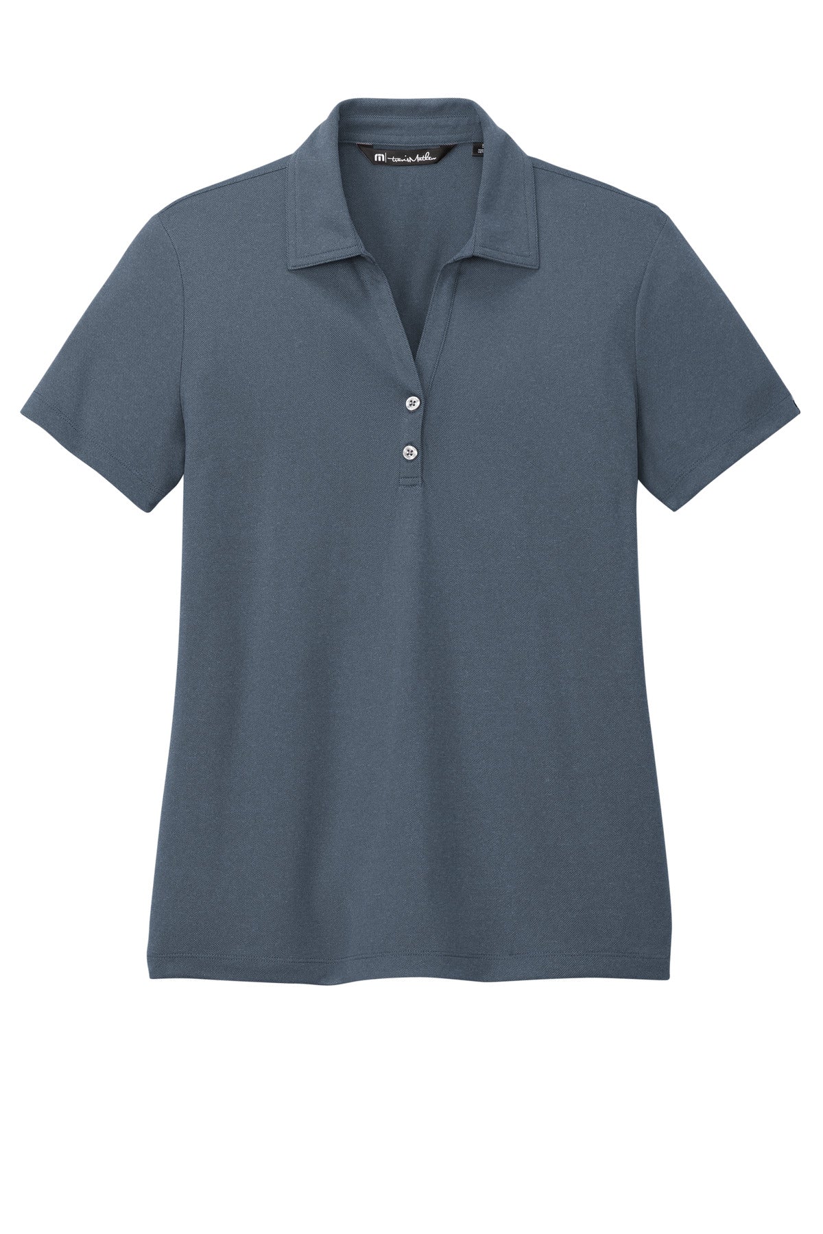 Front View of VtgIdg/Blk TravisMathew Women's Coto Performance Polo TM1WX002