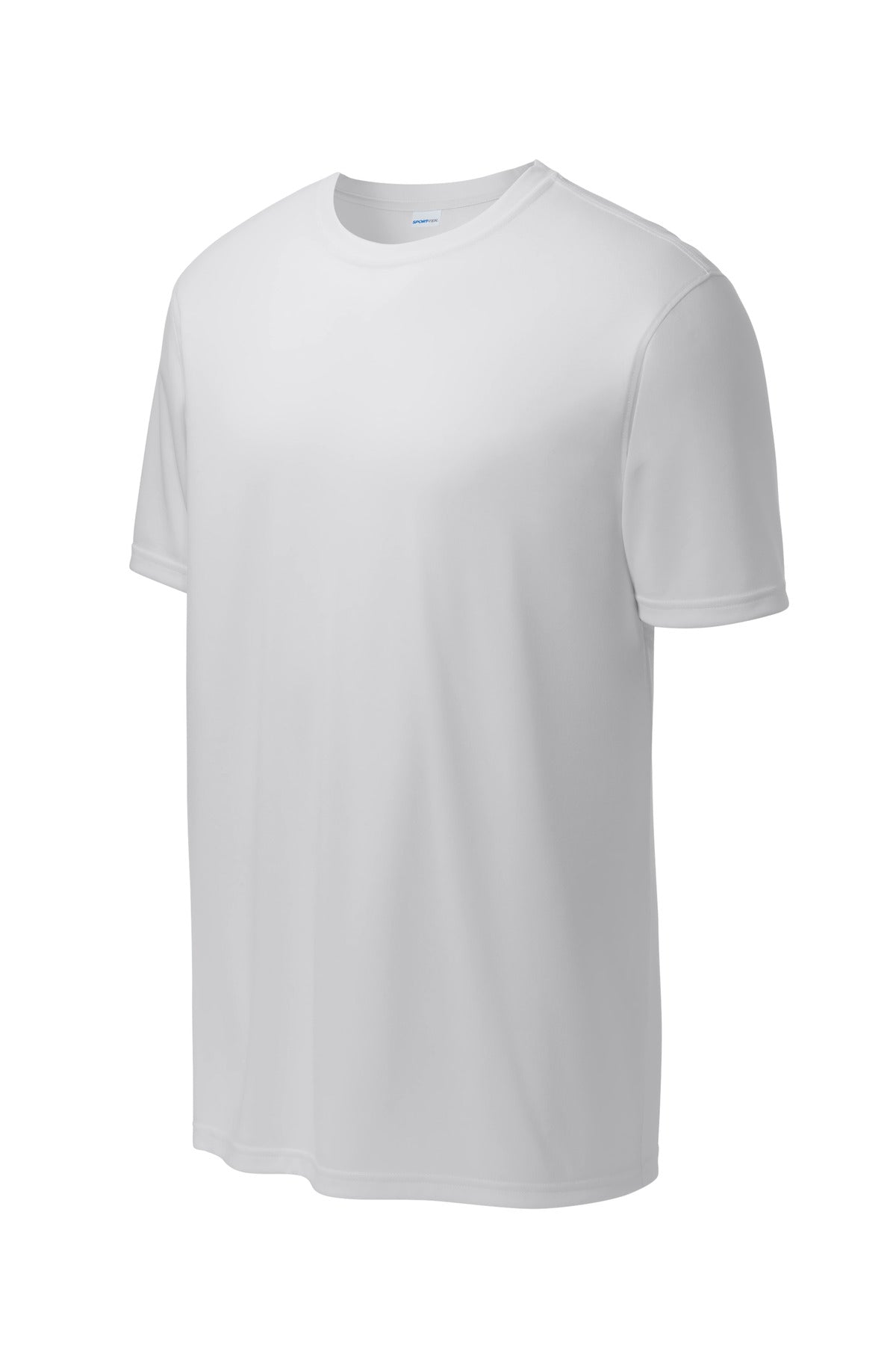 Front View of White Sport-Tek Echo Tee ST760