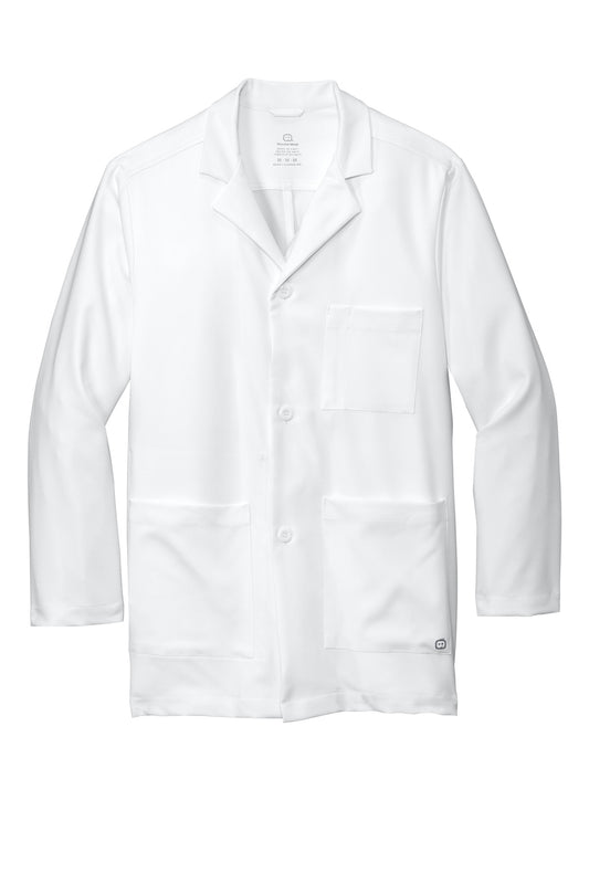 Front View of White Wink Men's Consultation Lab Coat WW5072