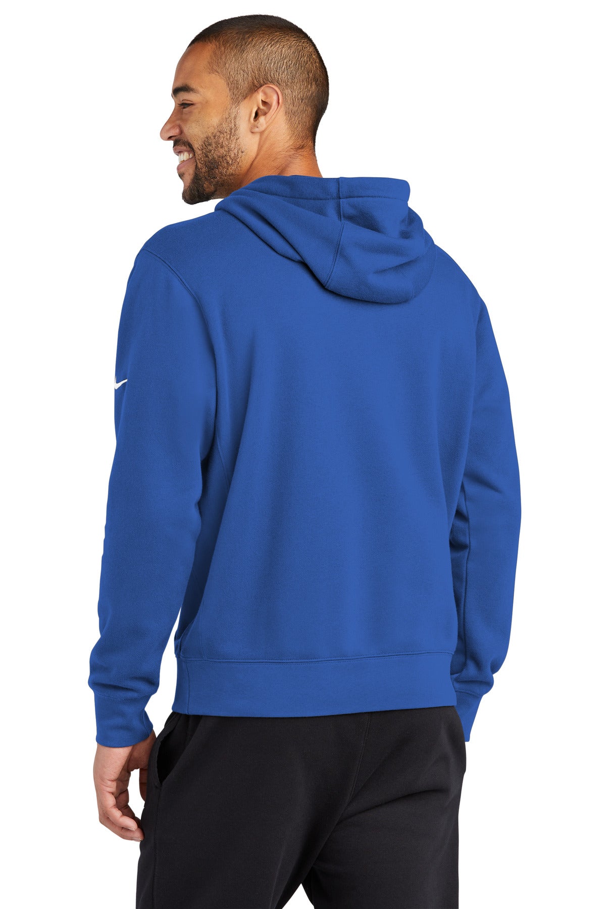 GameRoyal Nike Club Fleece Sleeve Swoosh Pullover Hoodie NKDR1499