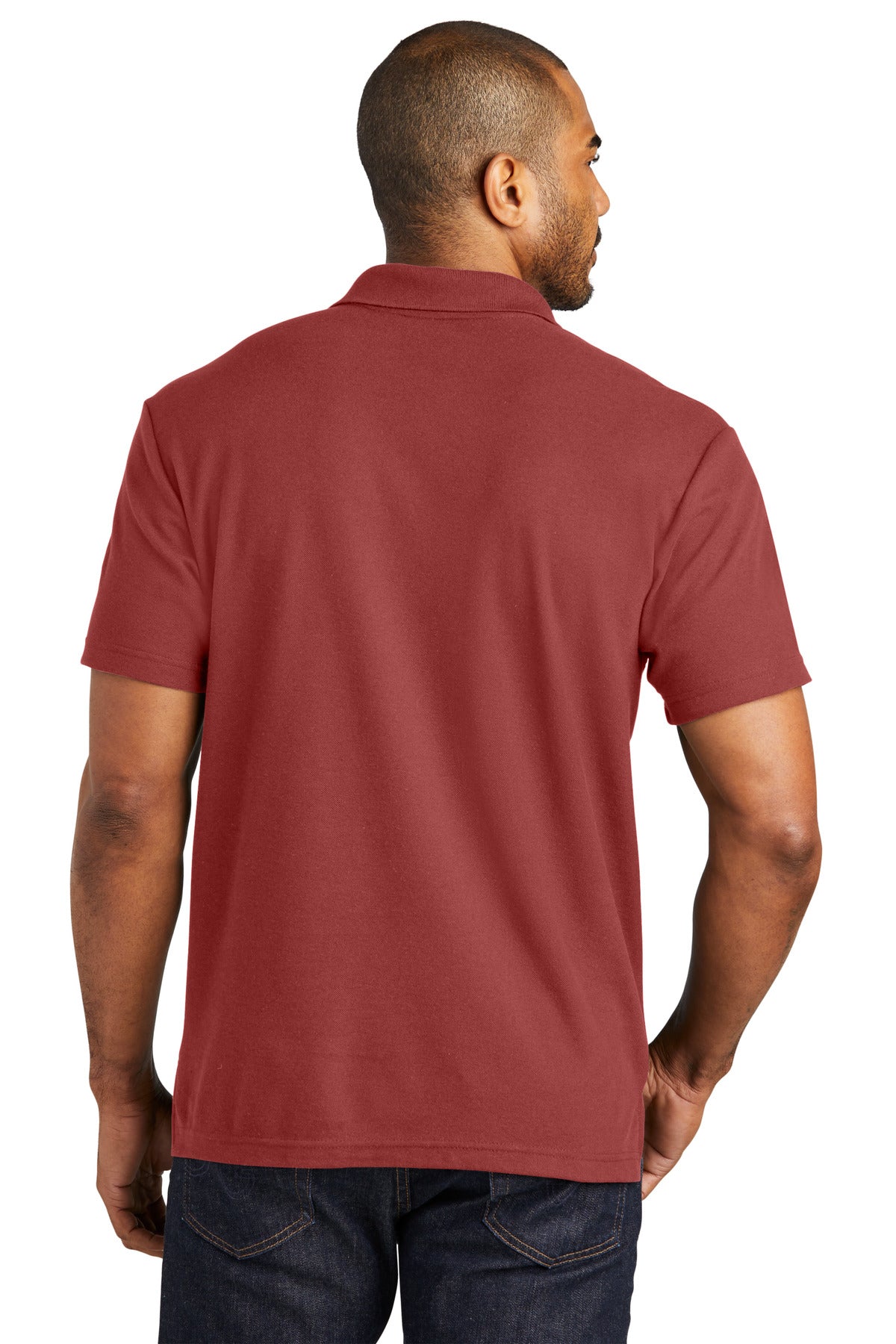Garnet Port Authority C-FREE Cotton Blend Pique Polo K867