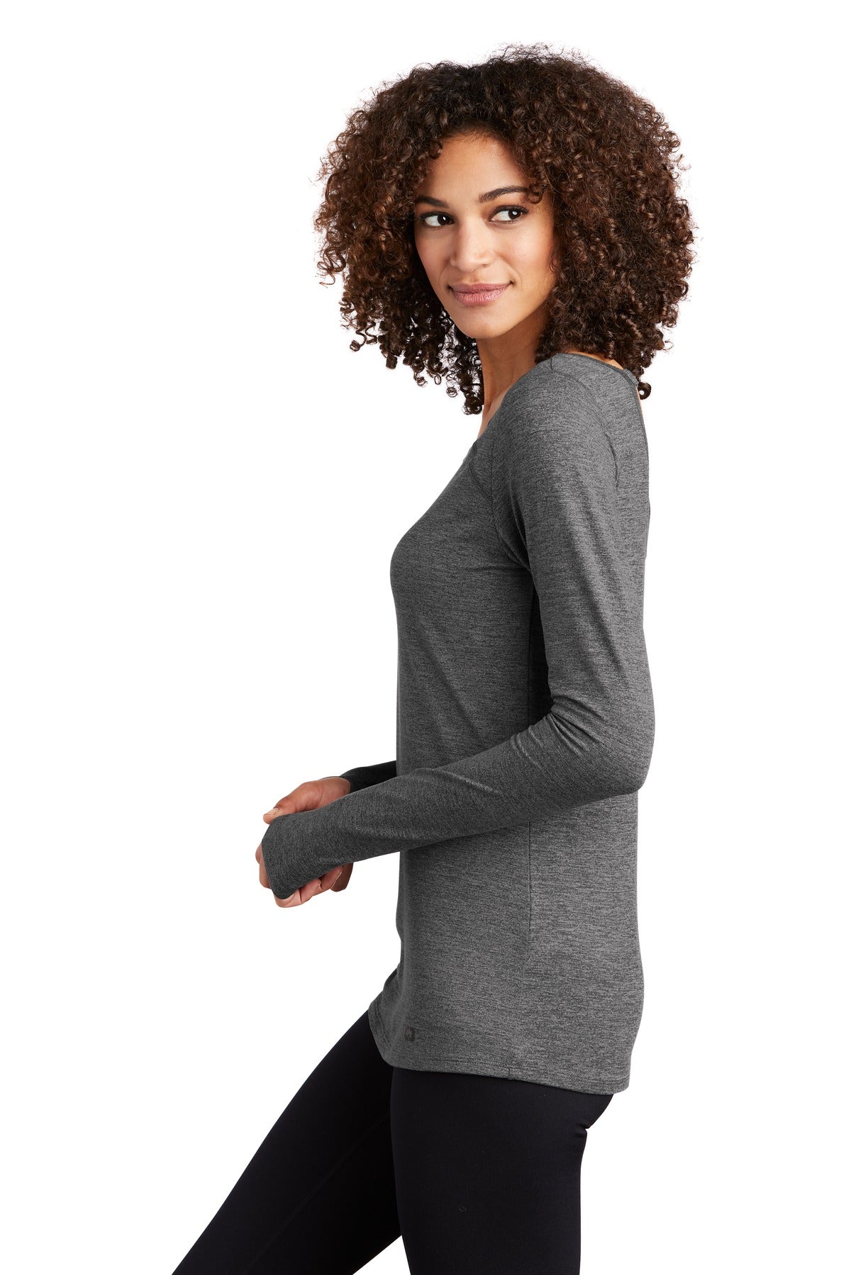 Gear Grey Hthr OGIO Women's Force Long Sleeve Tee LOE340