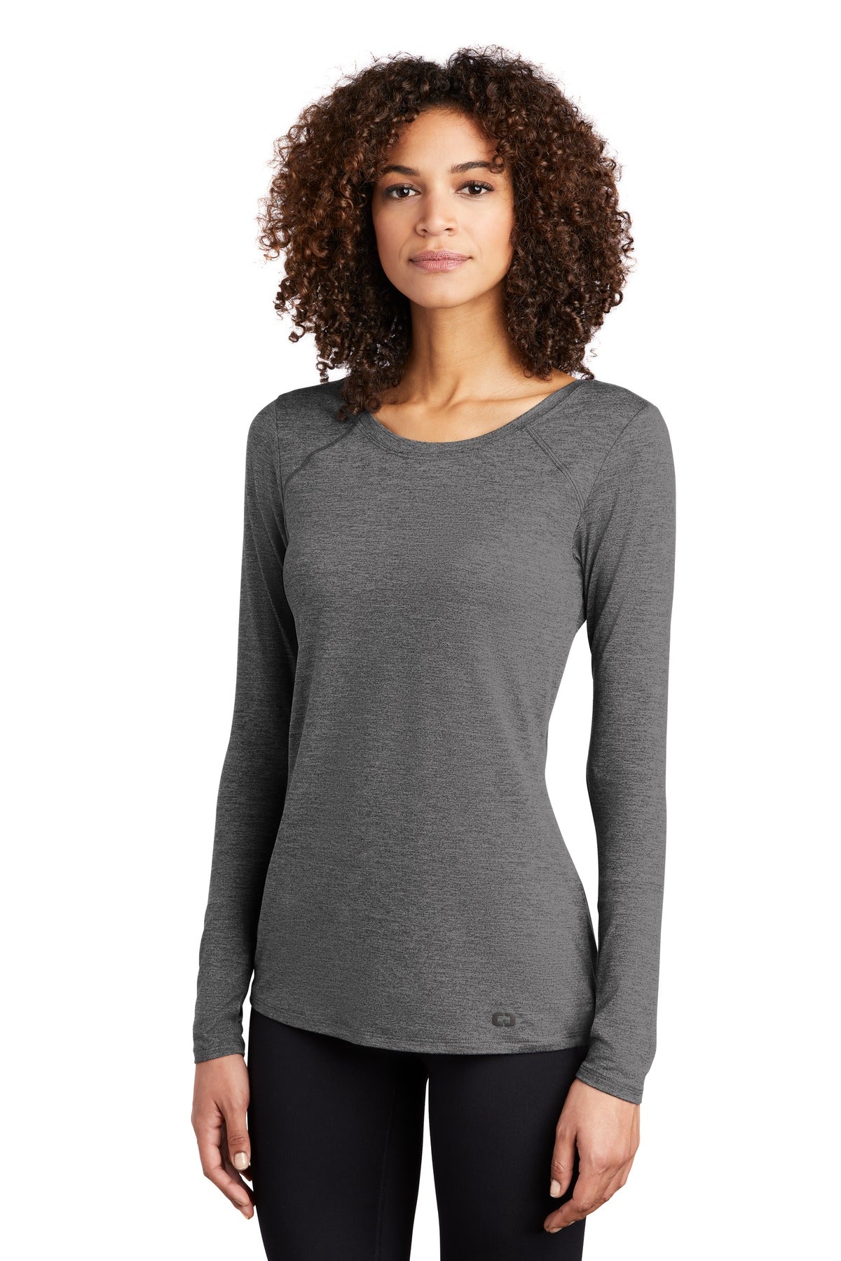 Gear Grey Hthr OGIO Women's Force Long Sleeve Tee LOE340