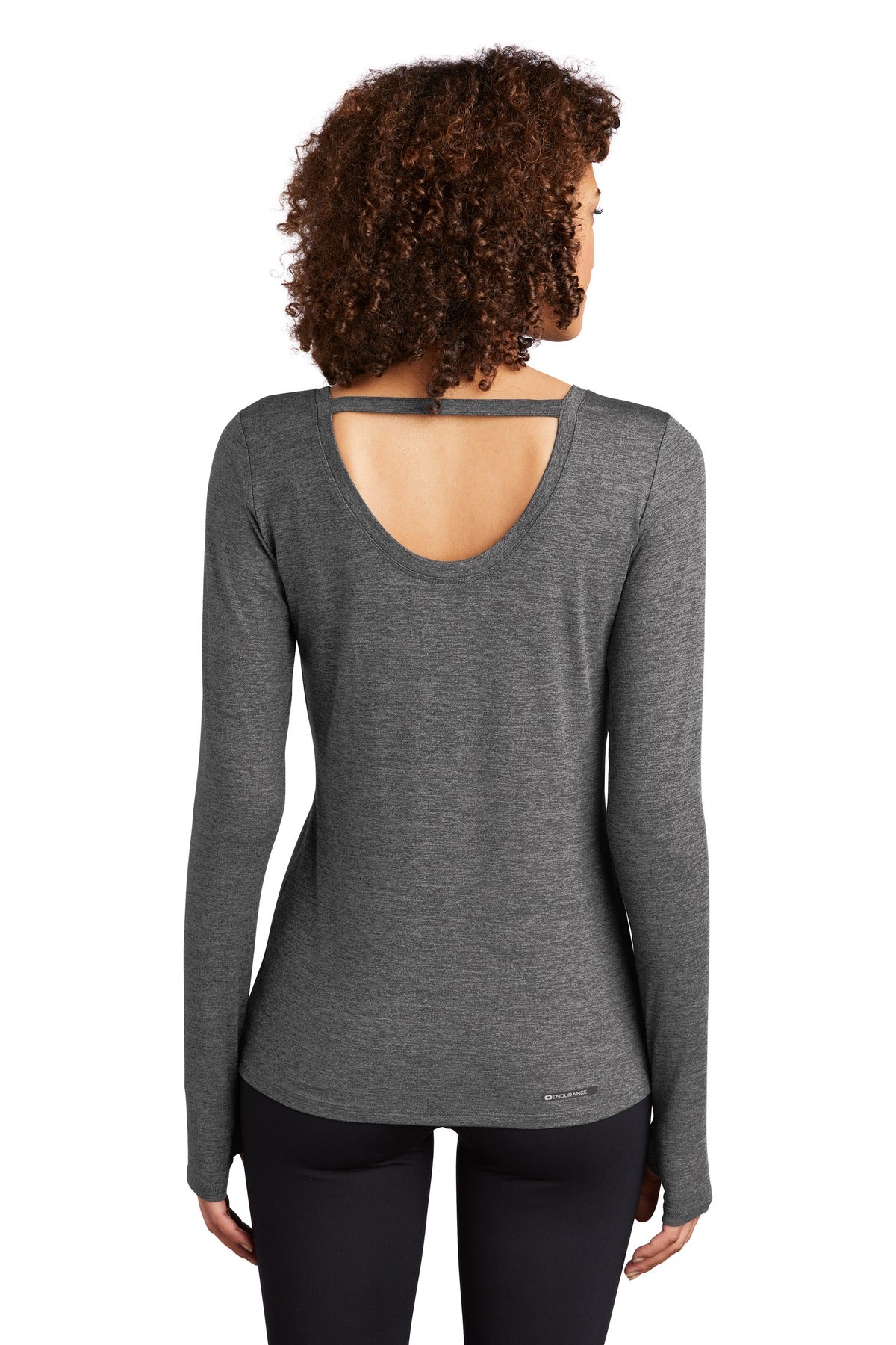 Gear Grey Hthr OGIO Women's Force Long Sleeve Tee LOE340