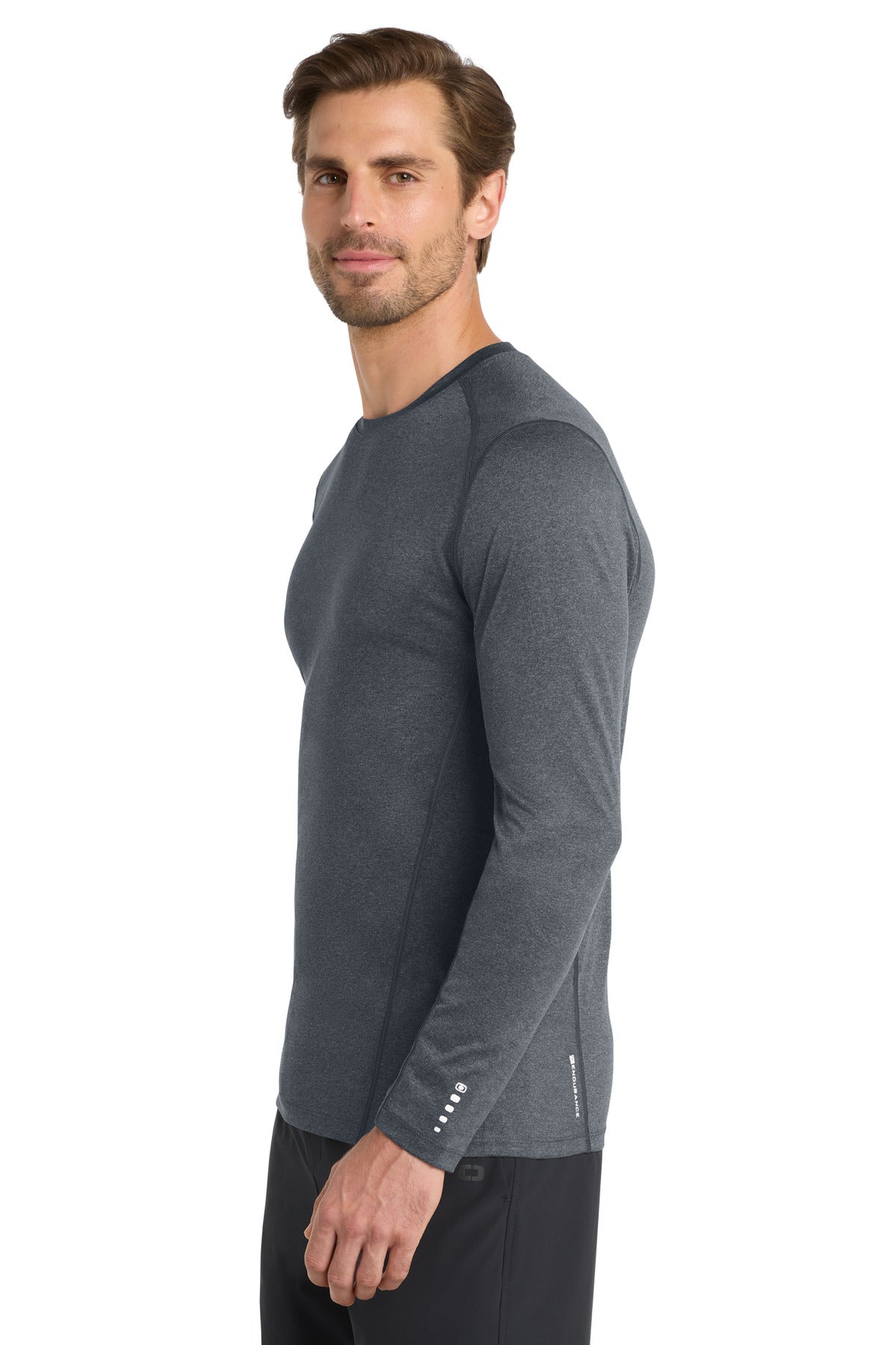 Gear Grey OGIO Long Sleeve Pulse Crew. OE321