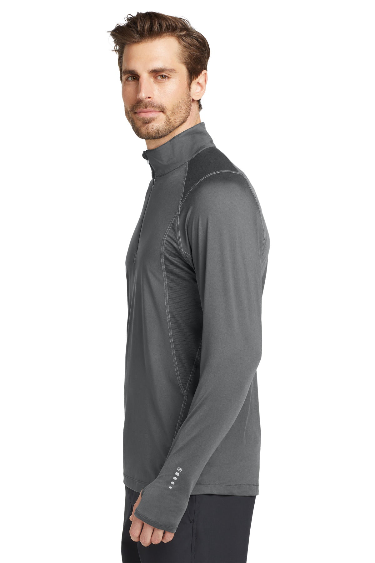 Gear Grey OGIO Nexus 1/4-Zip Pullover. OE335